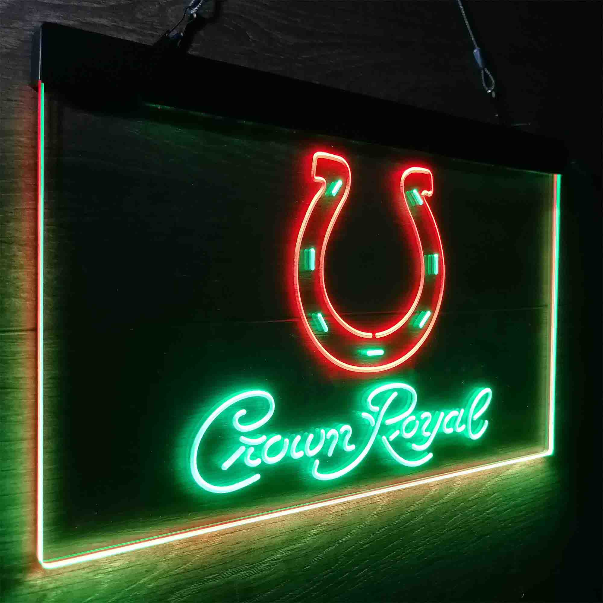 Indianapolis Colts Crown Royal Bar Neon-Like LED Sign - ProLedSign