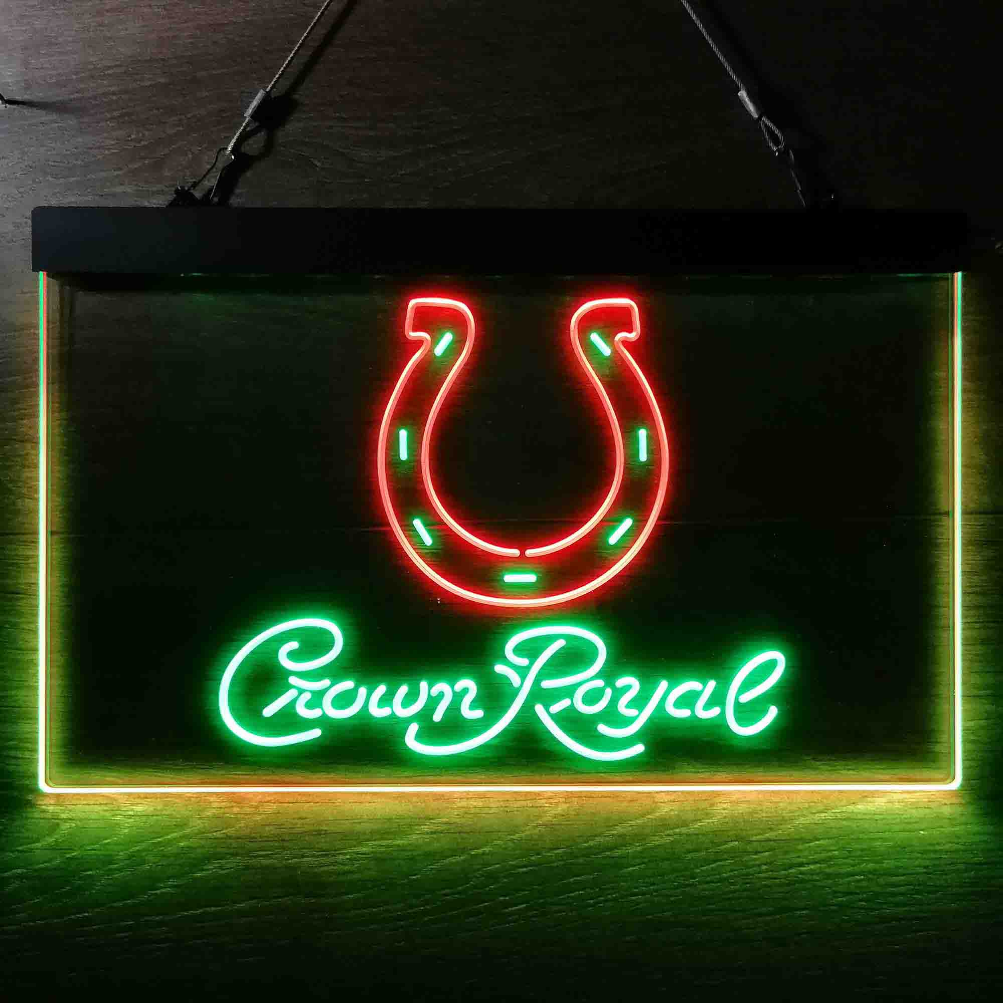 Indianapolis Colts Crown Royal Bar Neon-Like LED Sign - ProLedSign