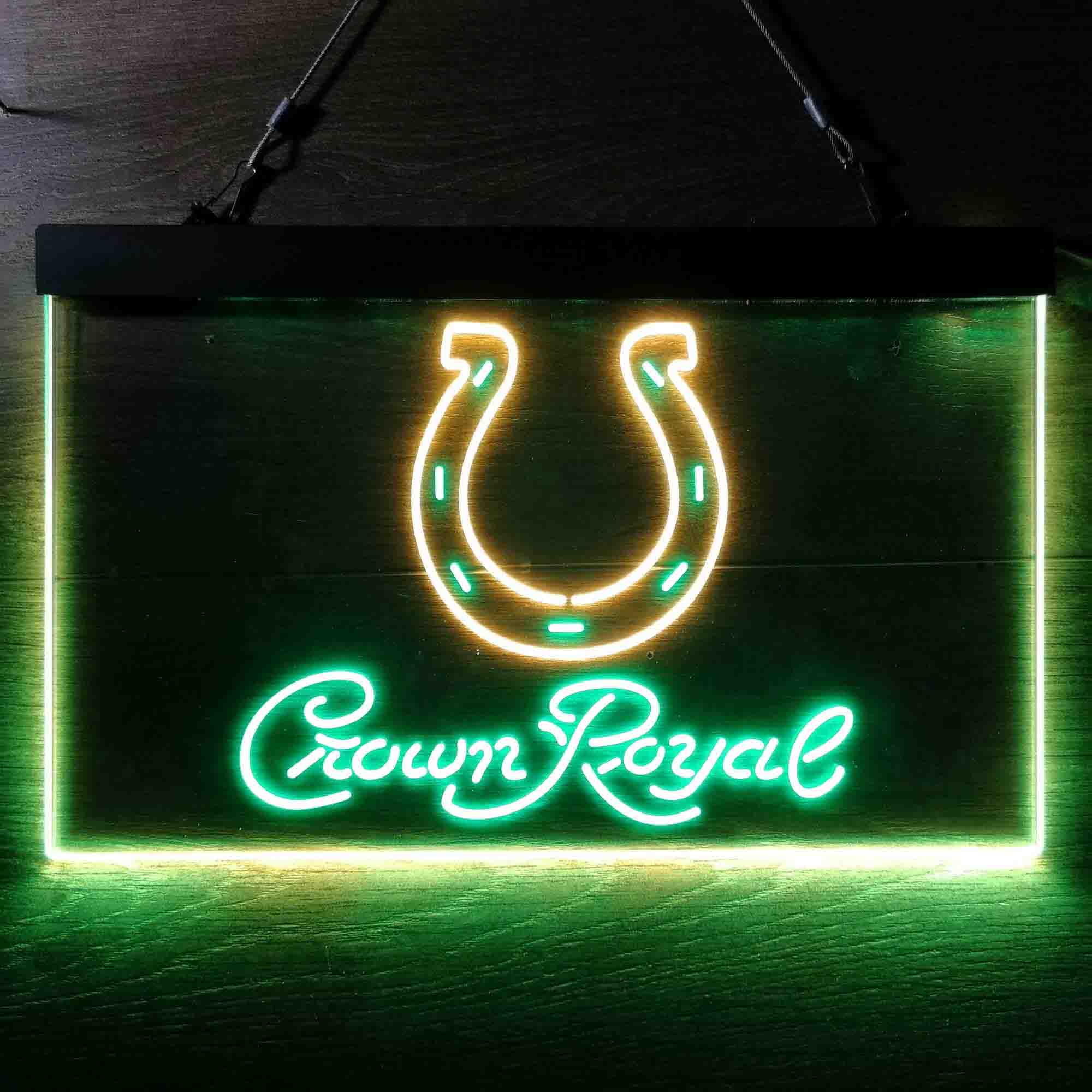 Indianapolis Colts Crown Royal Bar Neon-Like LED Sign - ProLedSign