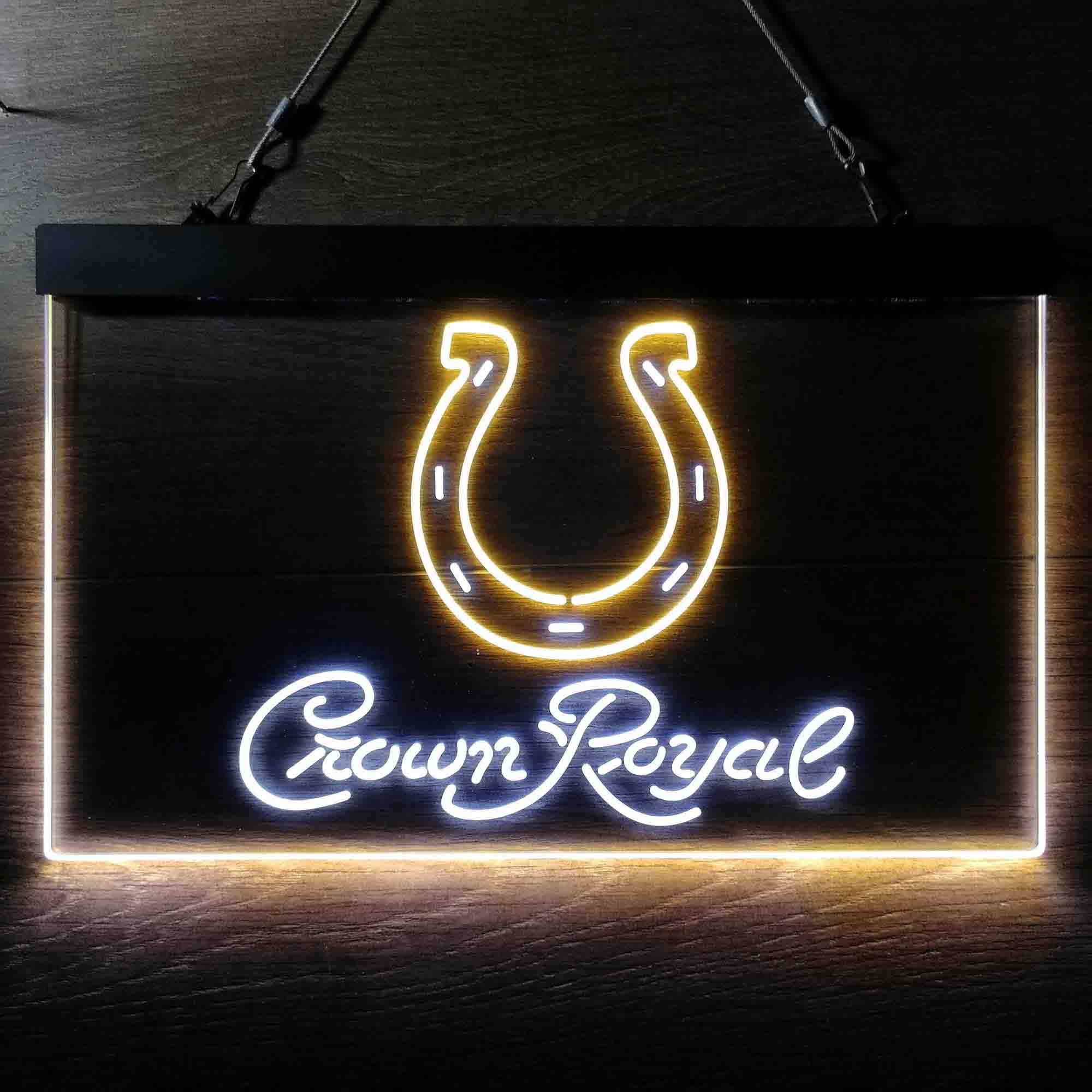 Crown Royal Bar Indianapolis Colts Est. 1953 Neon-Like LED Sign