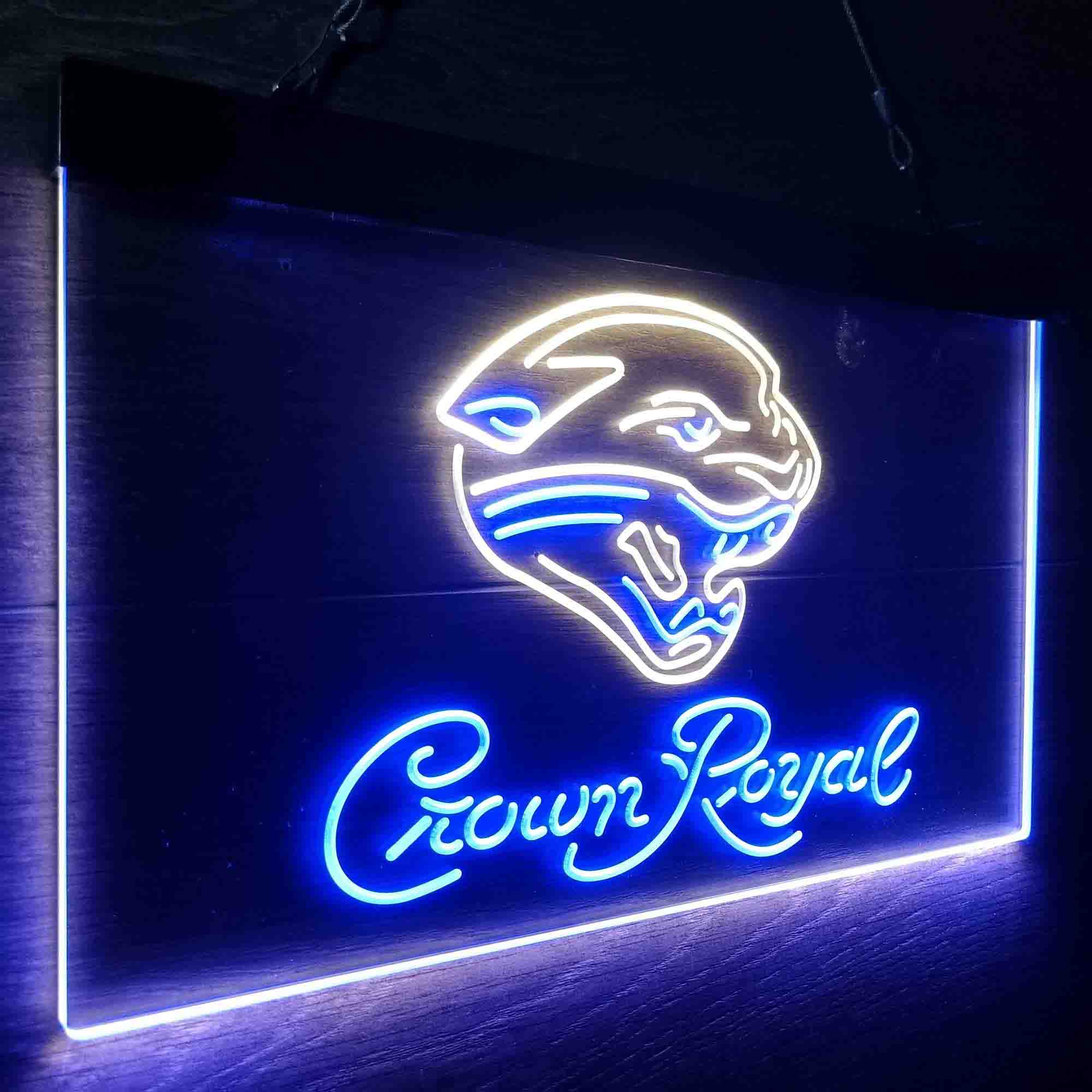 Jacksonville Jaguars Crown Royal Neon-Like LED Sign - ProLedSign