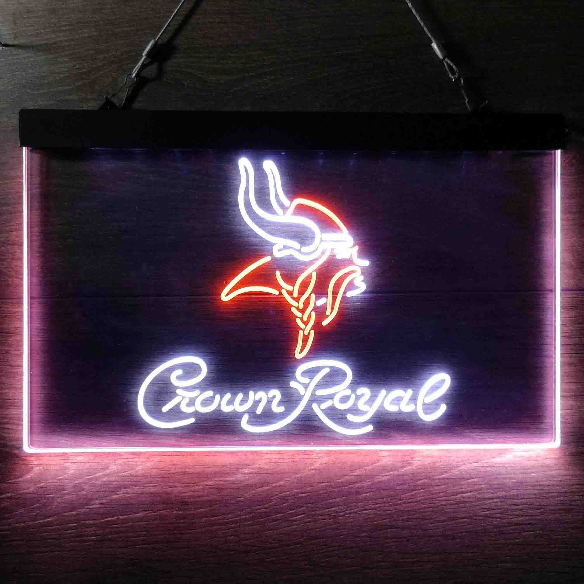 Minnesota Vikings Crown Royal Neon-Like LED Sign - ProLedSign