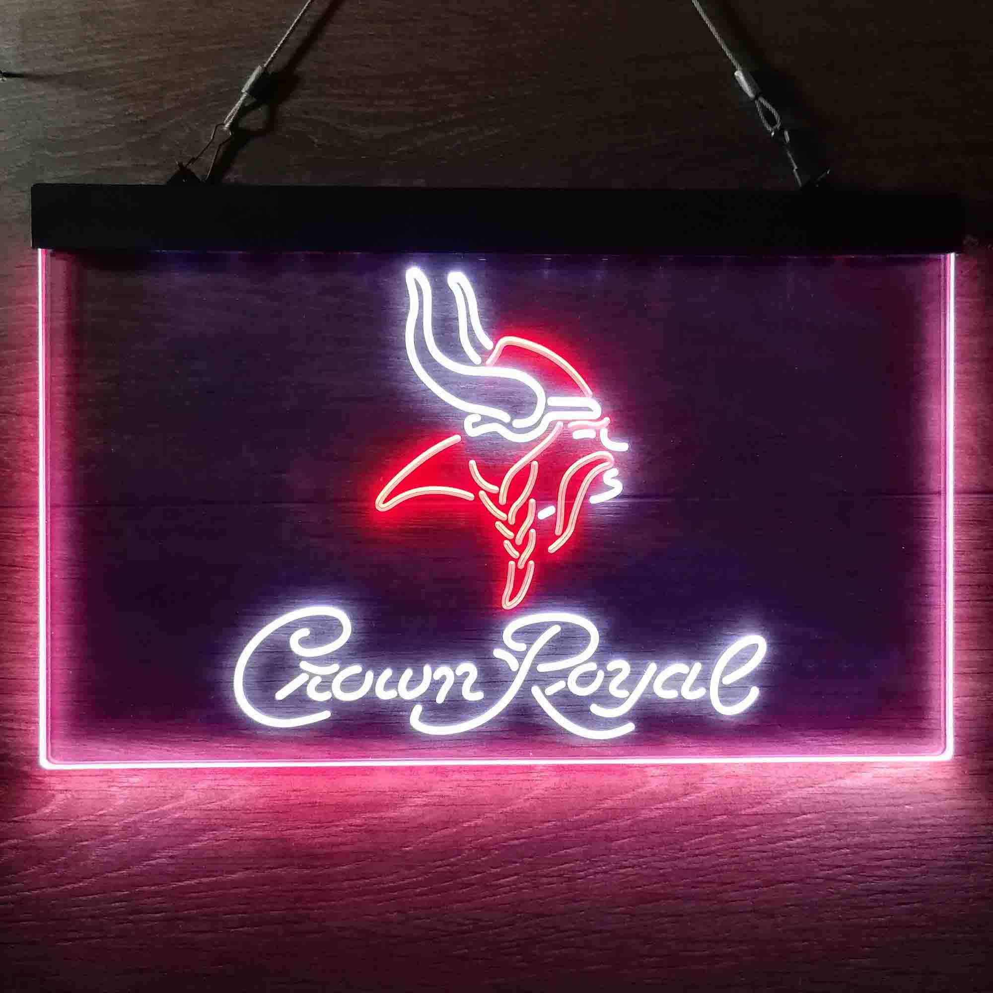 Minnesota Vikings Crown Royal Neon-Like LED Sign - ProLedSign