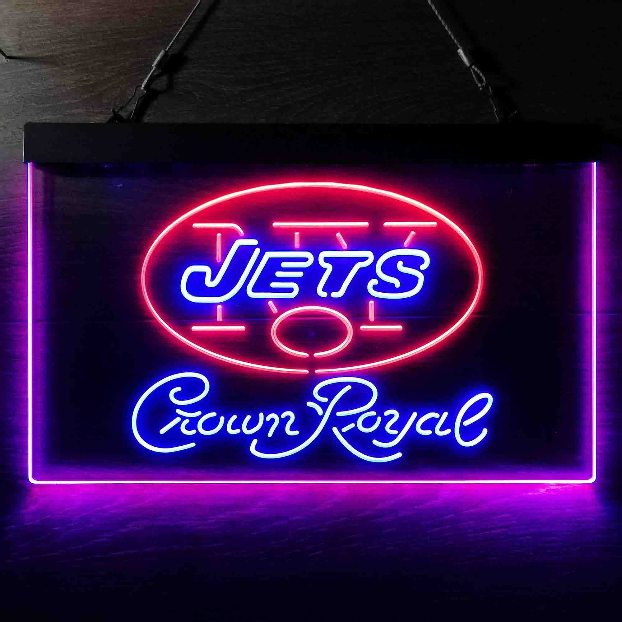 Crown Royal Bar New York Jets Est. 1960 Neon-Like LED Sign