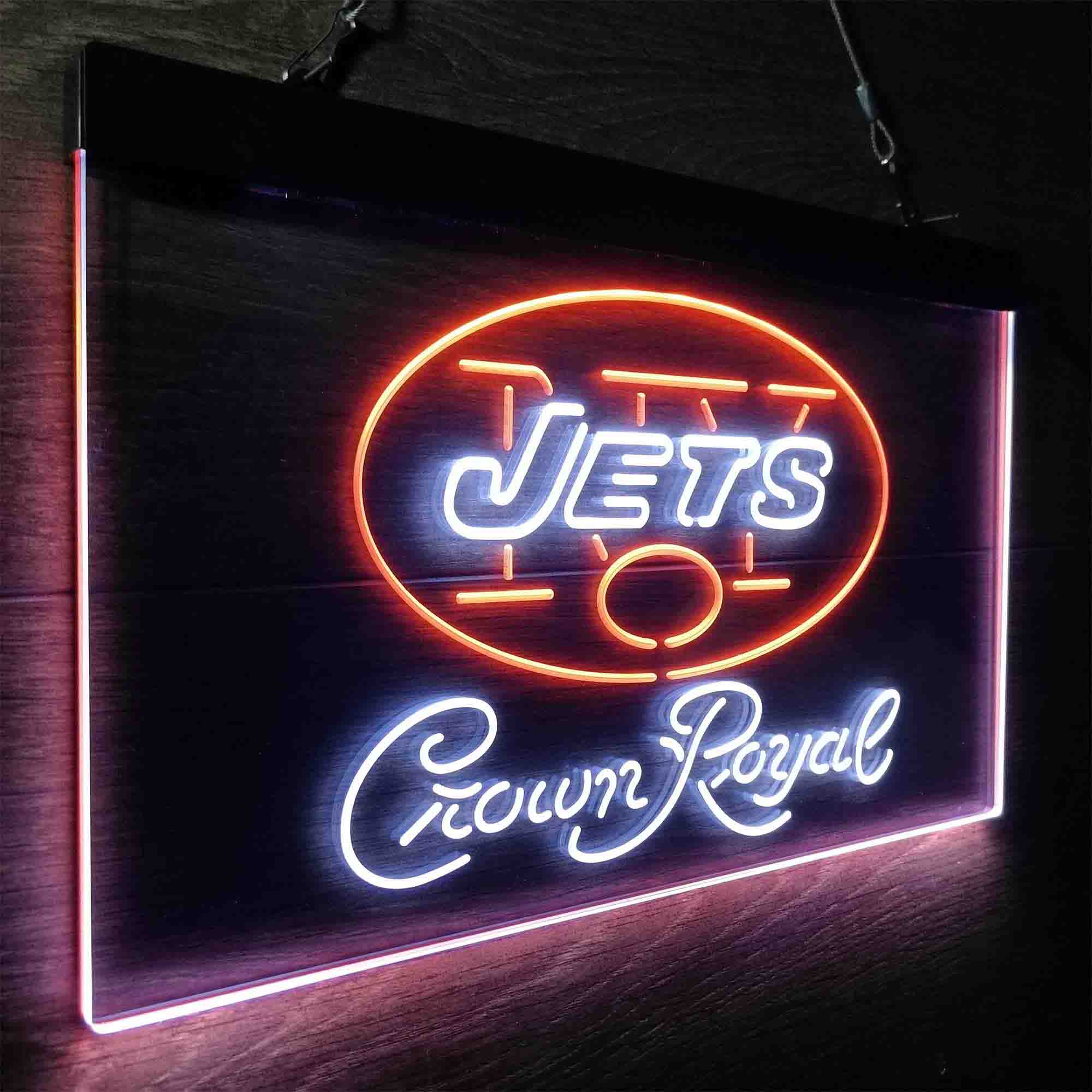 New York Jets Crown Royal Neon-Like LED Sign - ProLedSign