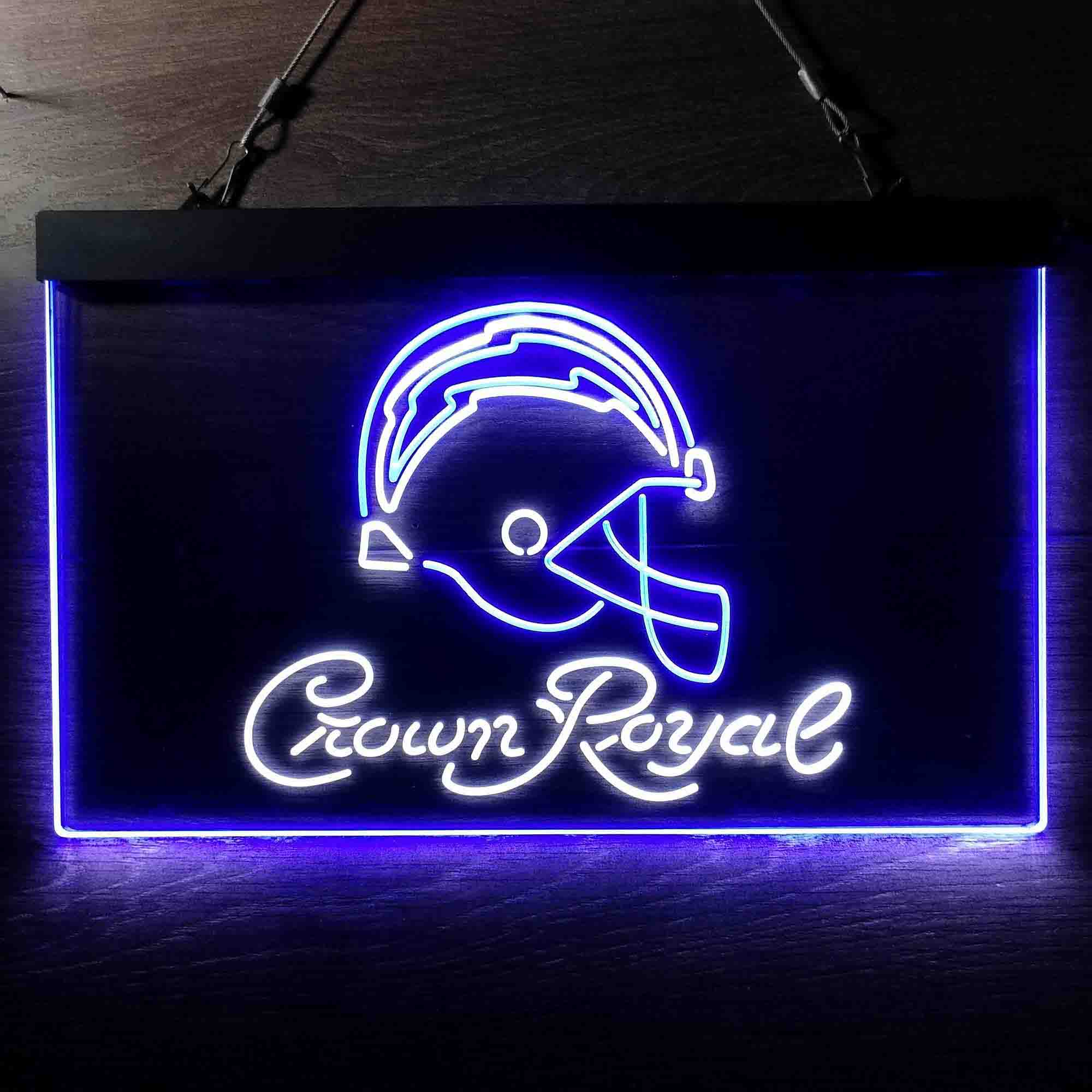 Los Angeles Chargers Crown Royal Neon-Like LED Sign - ProLedSign