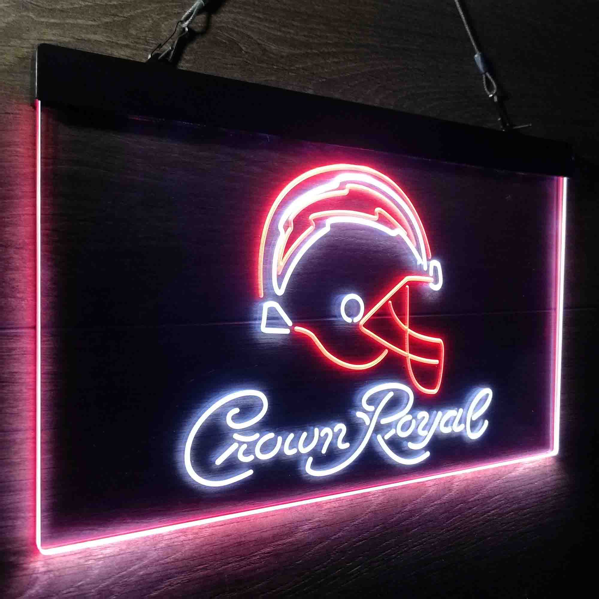 Los Angeles Chargers Crown Royal Neon-Like LED Sign - ProLedSign