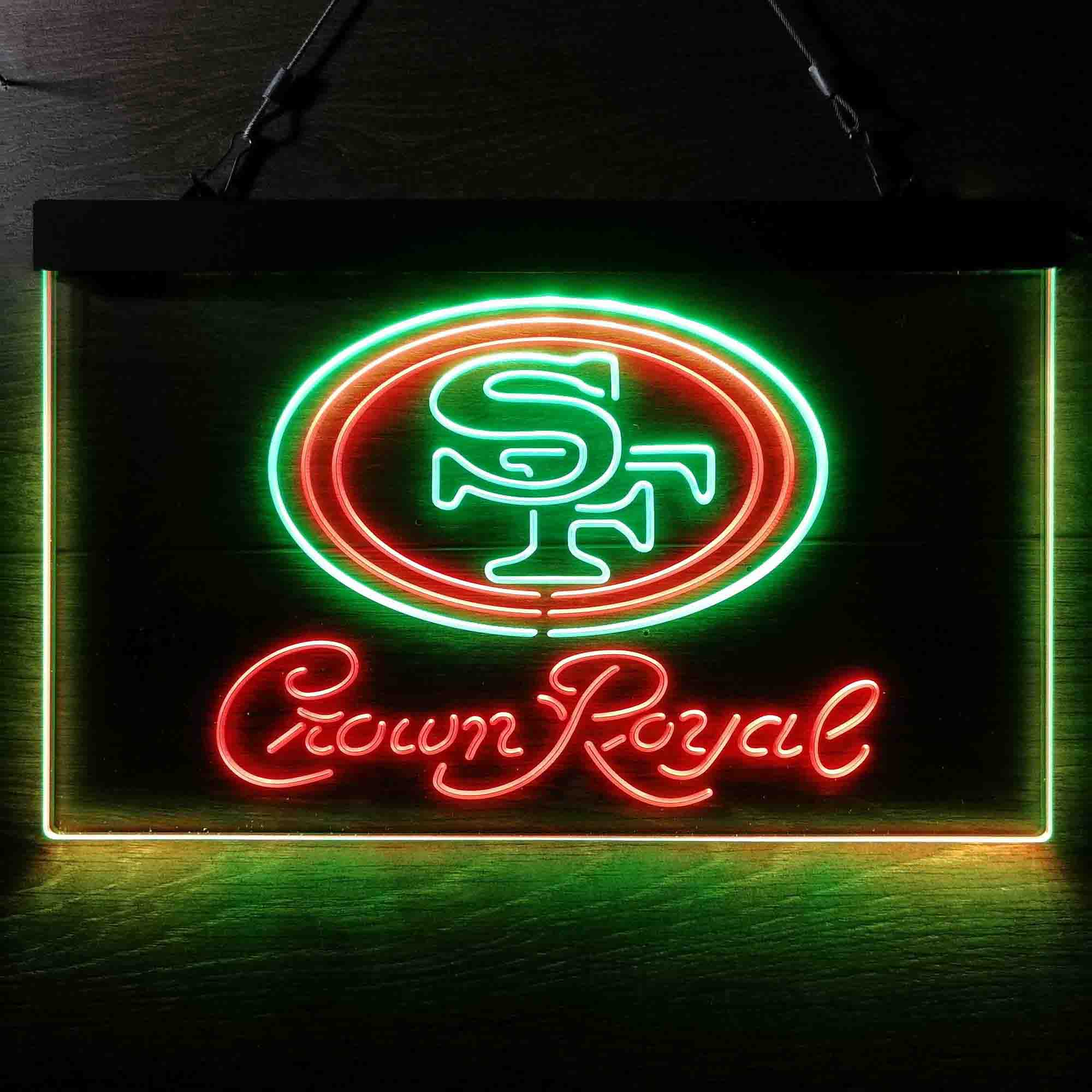 San Francisco 49ers Crown Royal Neon-Like LED Sign - ProLedSign
