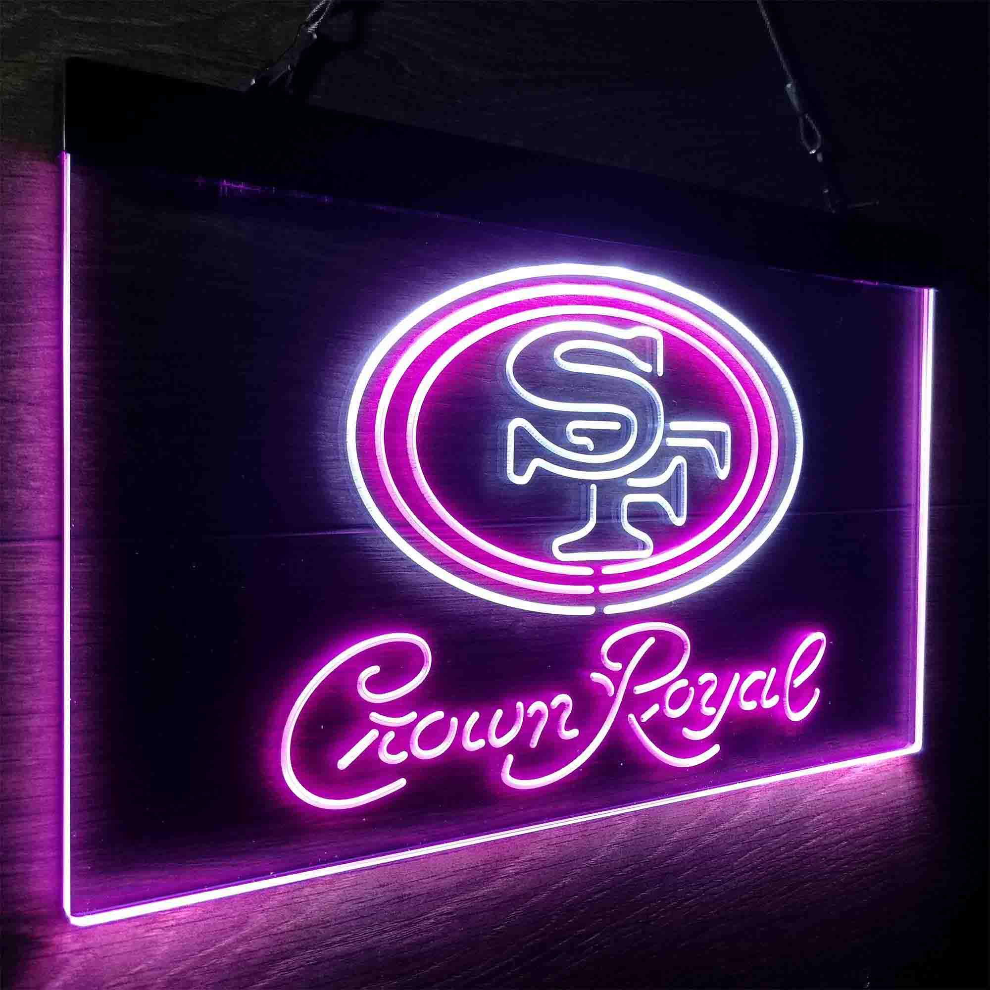 San Francisco 49ers Crown Royal Neon-Like LED Sign - ProLedSign