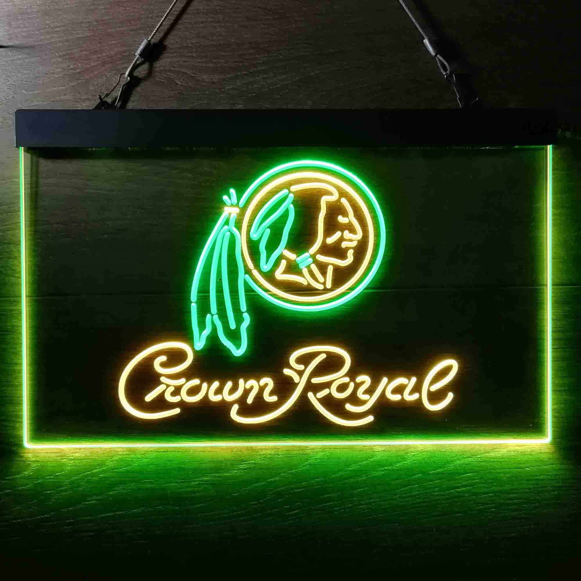 Crown Royal Bar Washington Est. 1932 Neon-Like LED Sign