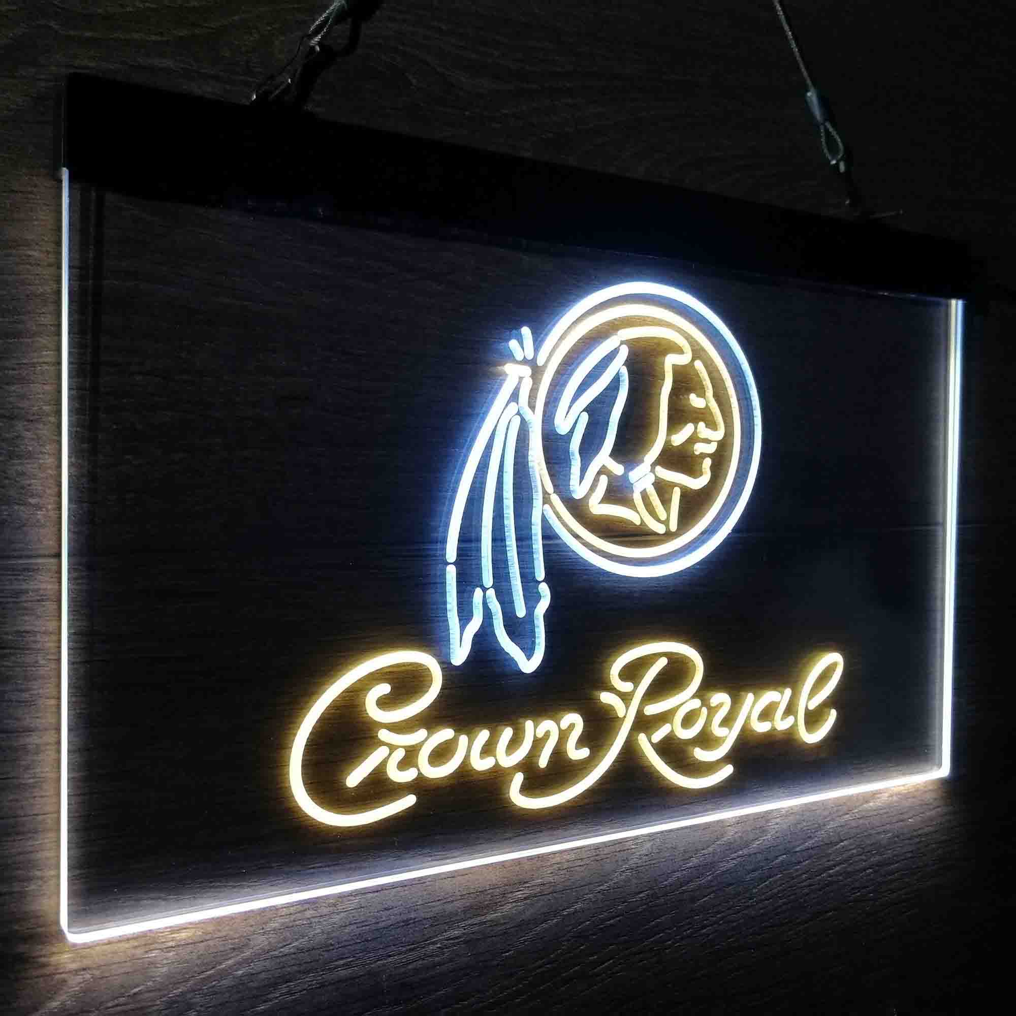 Crown Royal Bar Washington Est. 1932 Neon-Like LED Sign - ProLedSign