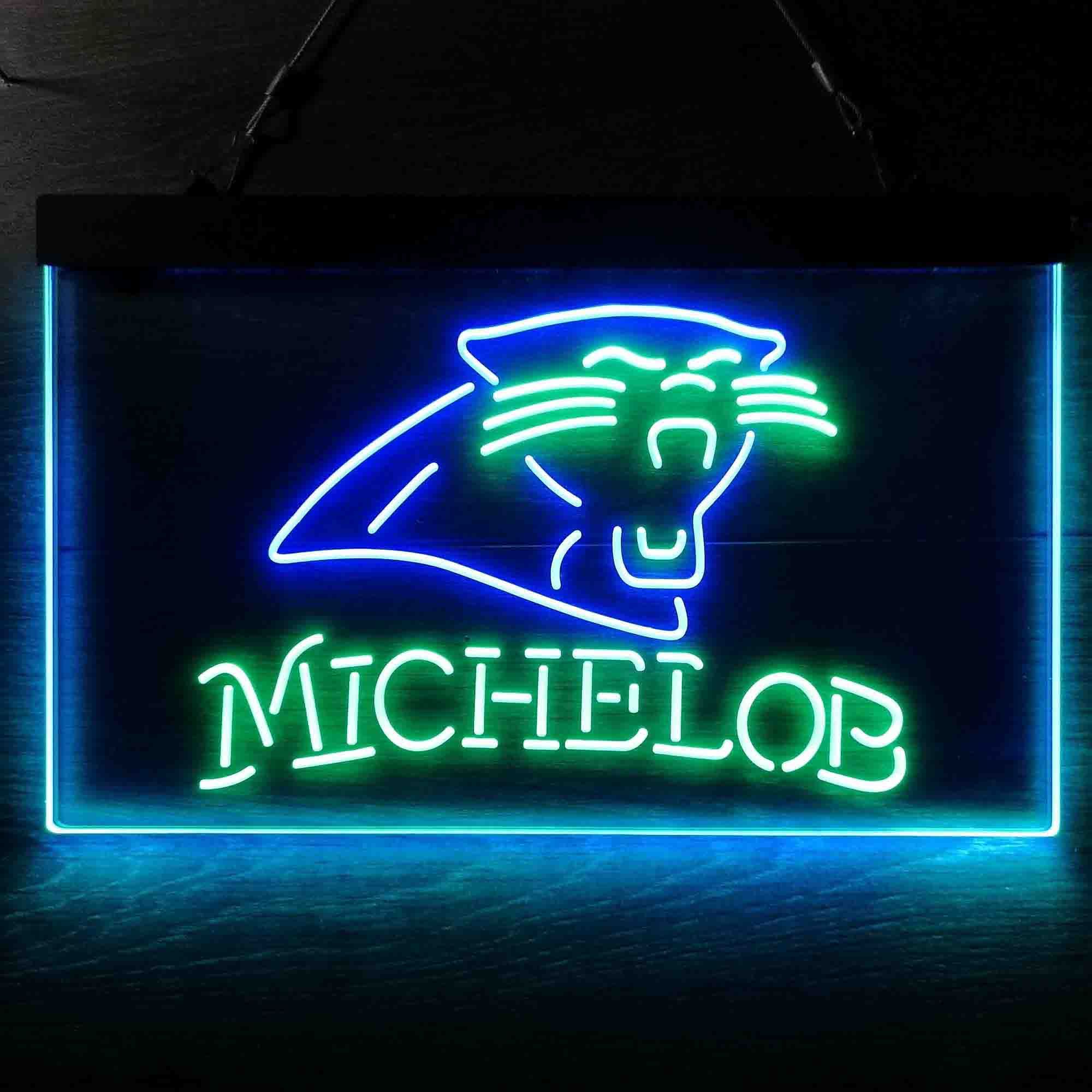 Michelob Bar Carolina Panthers Est. 1995 Neon-Like LED Sign