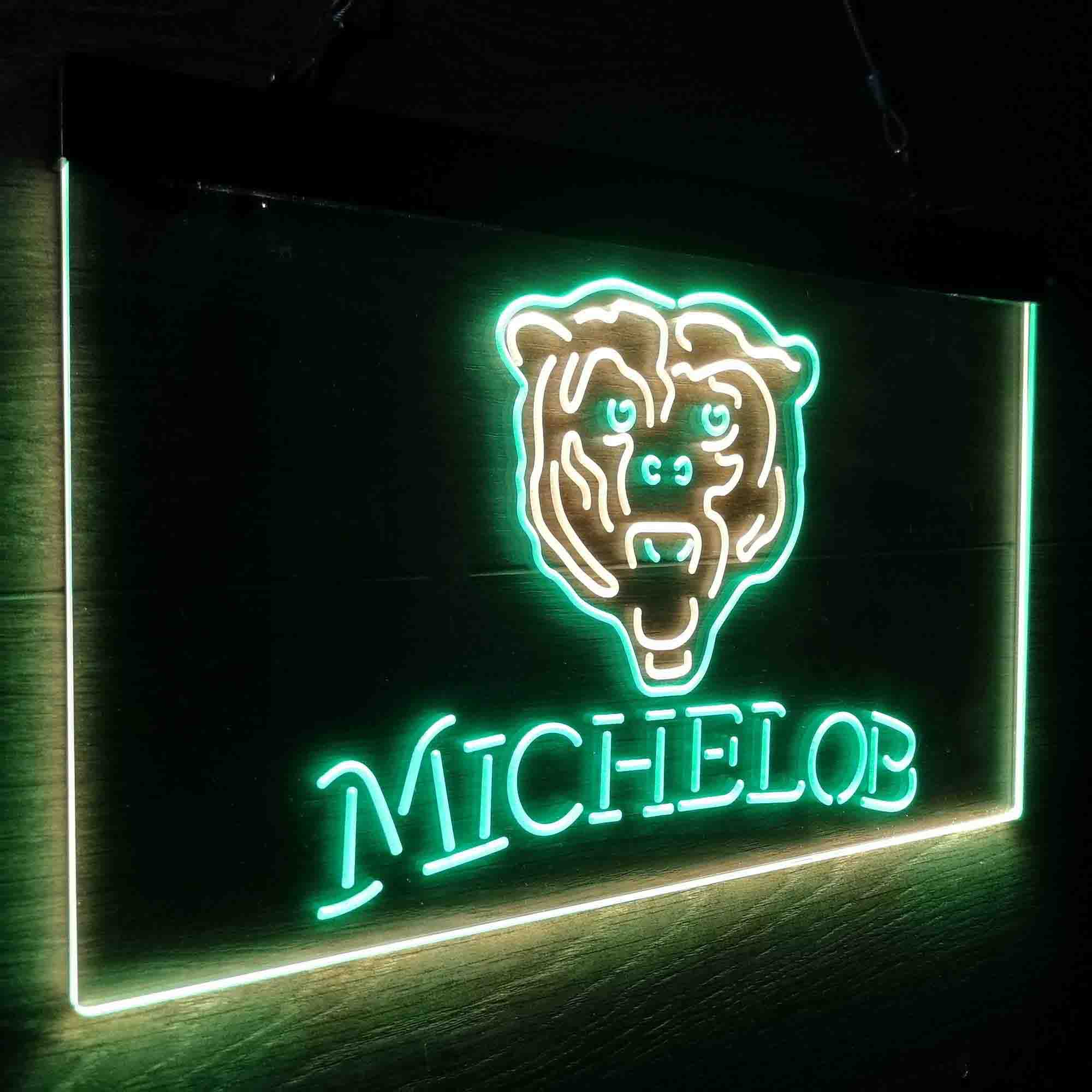 Michelob Bar Chicago Bears Est. 1920 Neon-Like LED Sign
