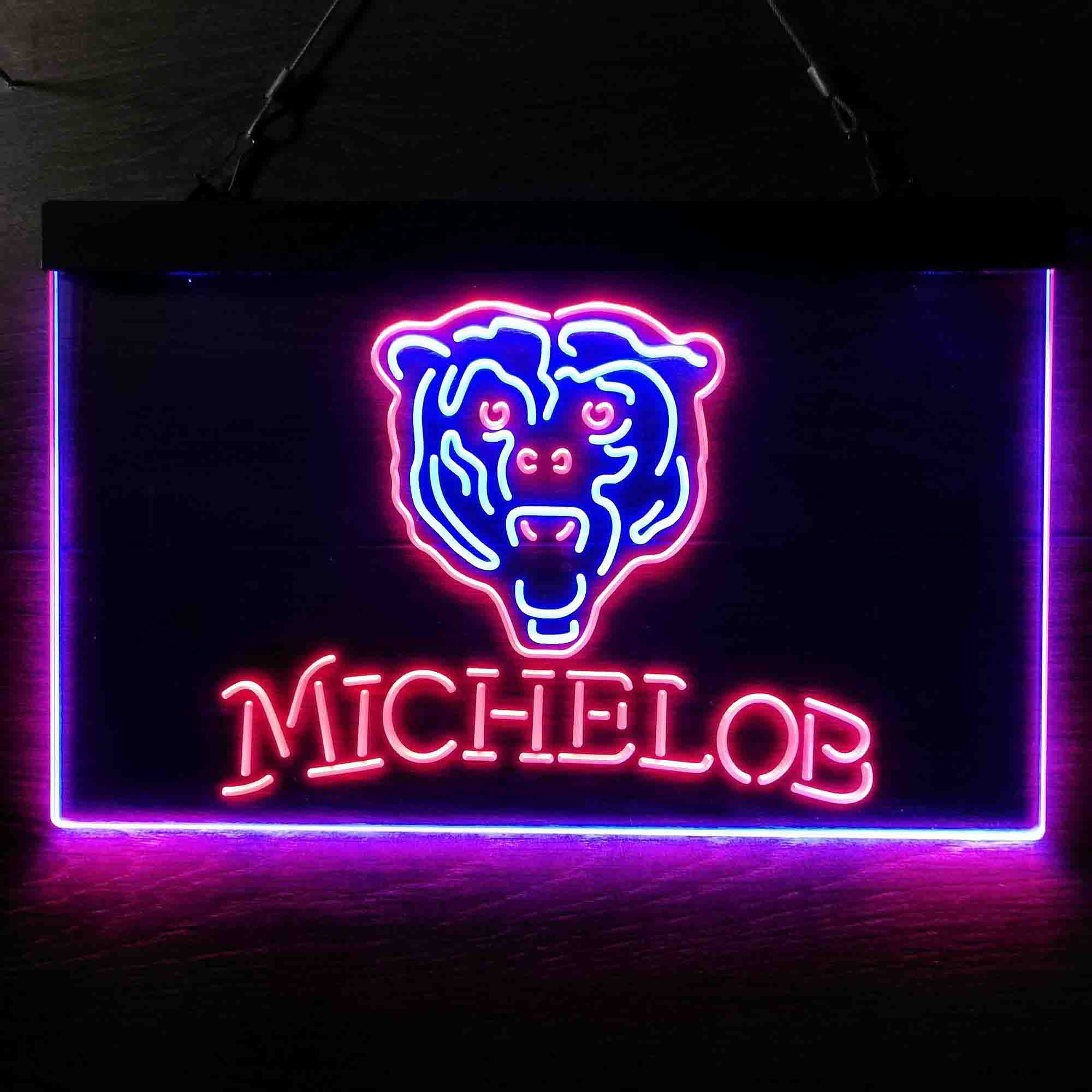 Michelob Bar Chicago Bears Est. 1920 Neon-Like LED Sign