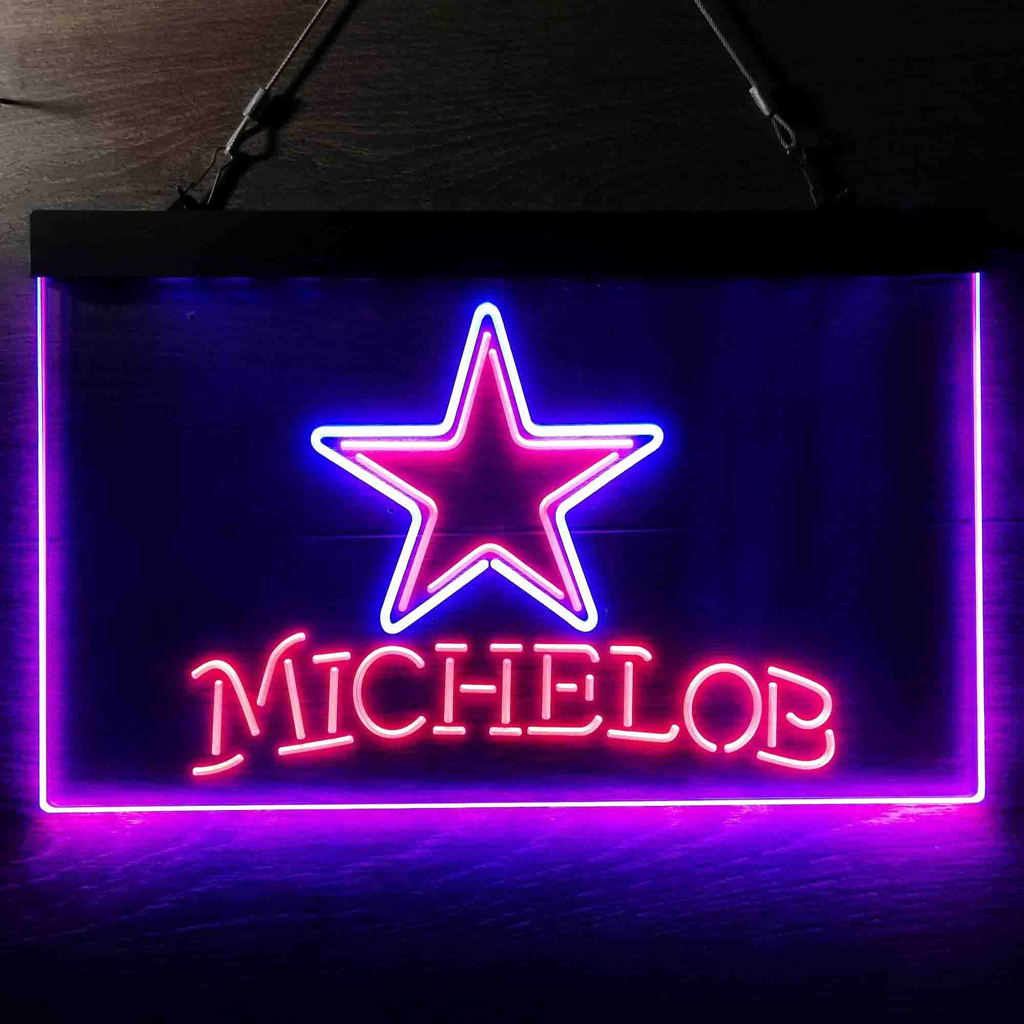 Michelob Bar Dallas Cowboys Est. 1960 Neon-Like LED Sign