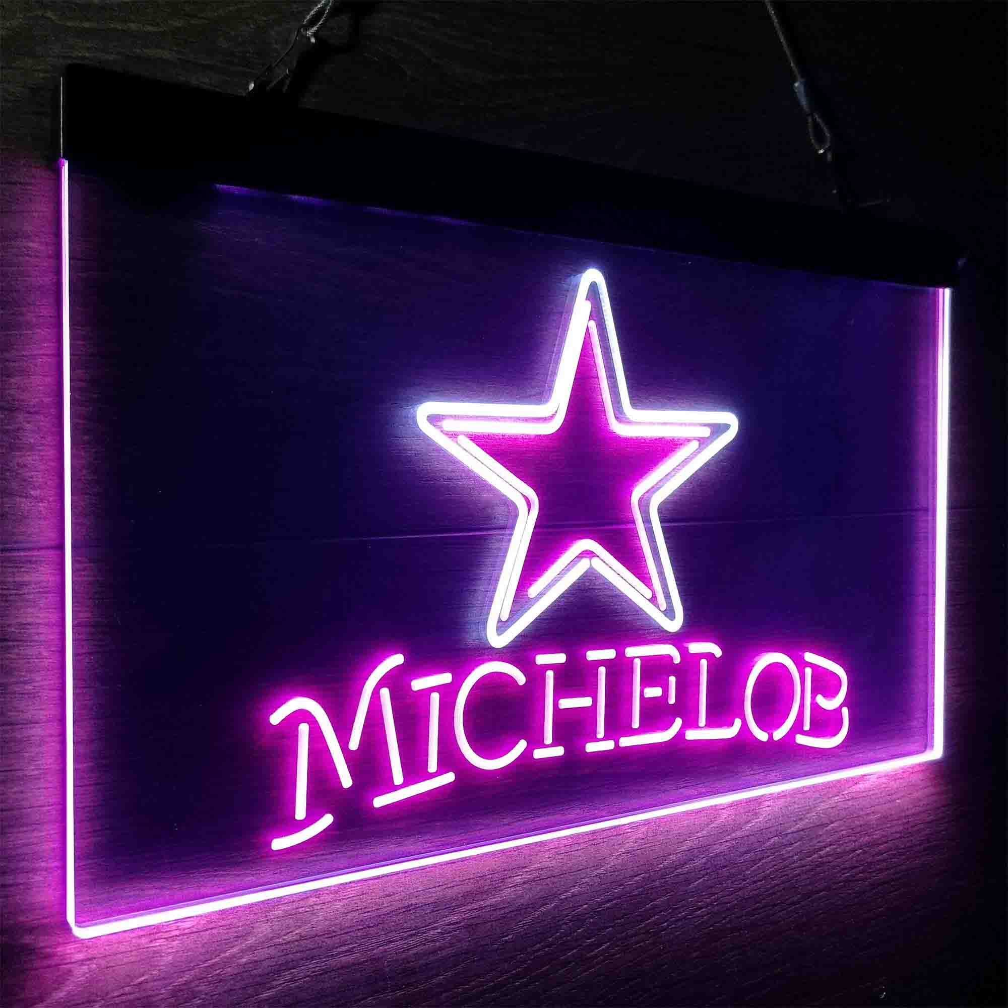 Michelob Bar Dallas Cowboys Est. 1960 Neon-Like LED Sign