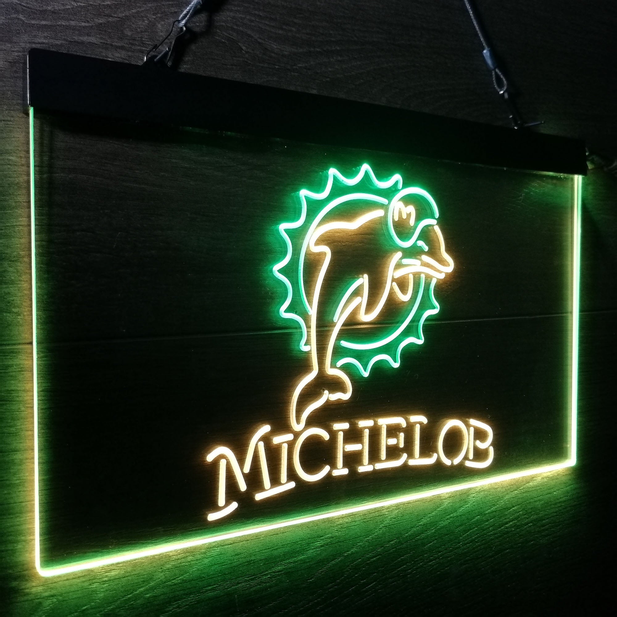 Michelob Bar Miami Dolphins Est. 1966 Neon-Like LED Sign