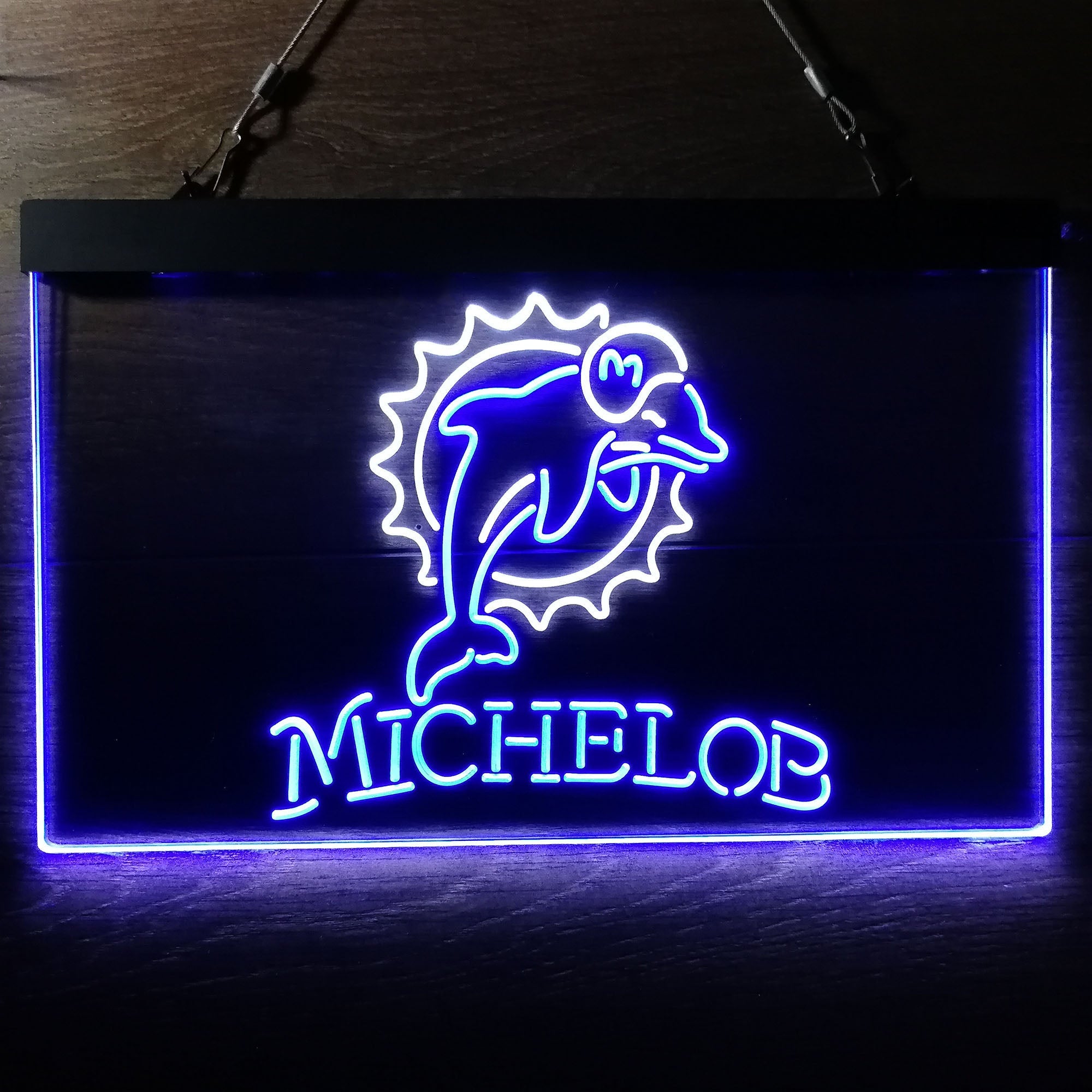 Michelob Bar Miami Dolphins Est. 1966 Neon-Like LED Sign