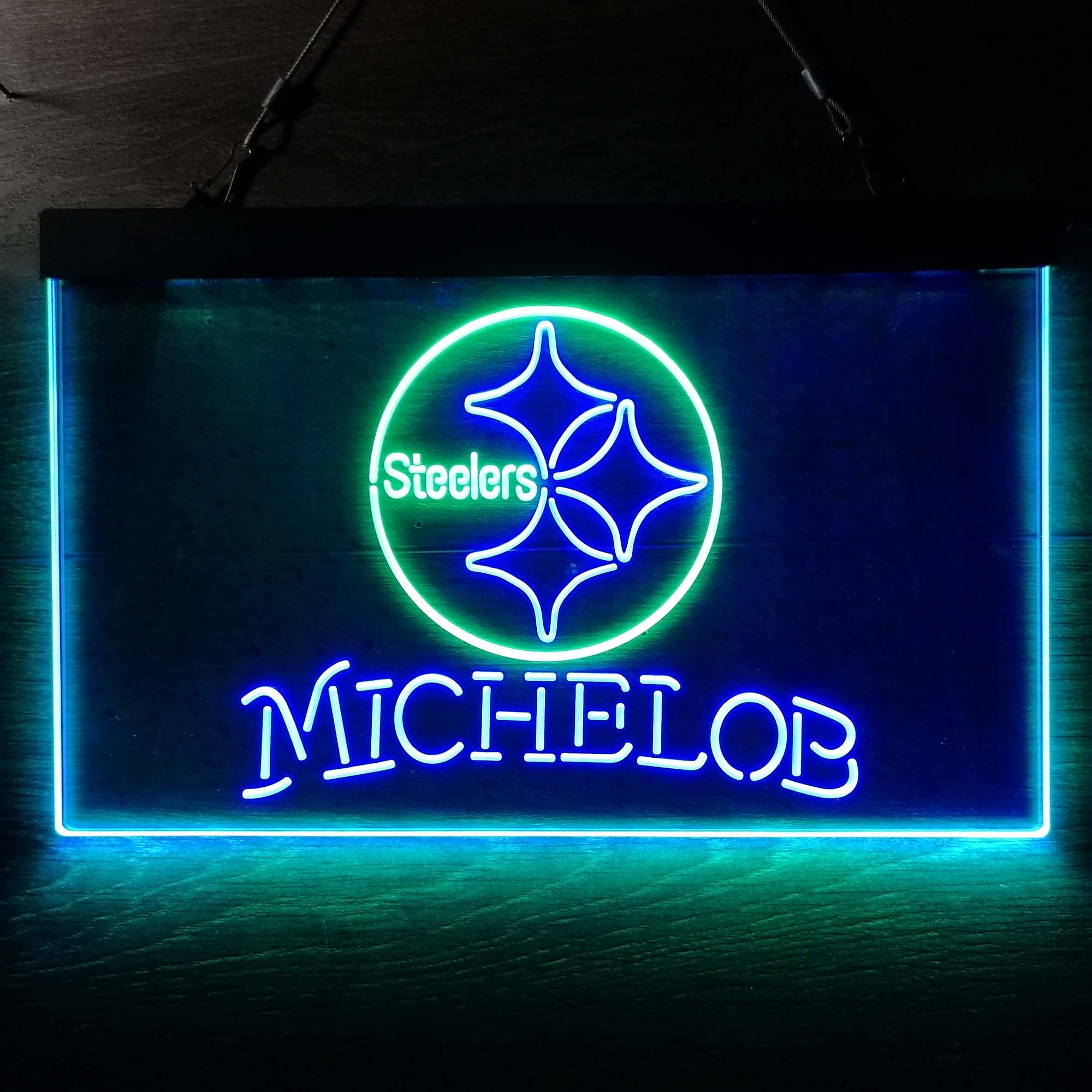 Michelob Bar Pittsburgh Steelers Est. 1933 Neon-Like LED Sign