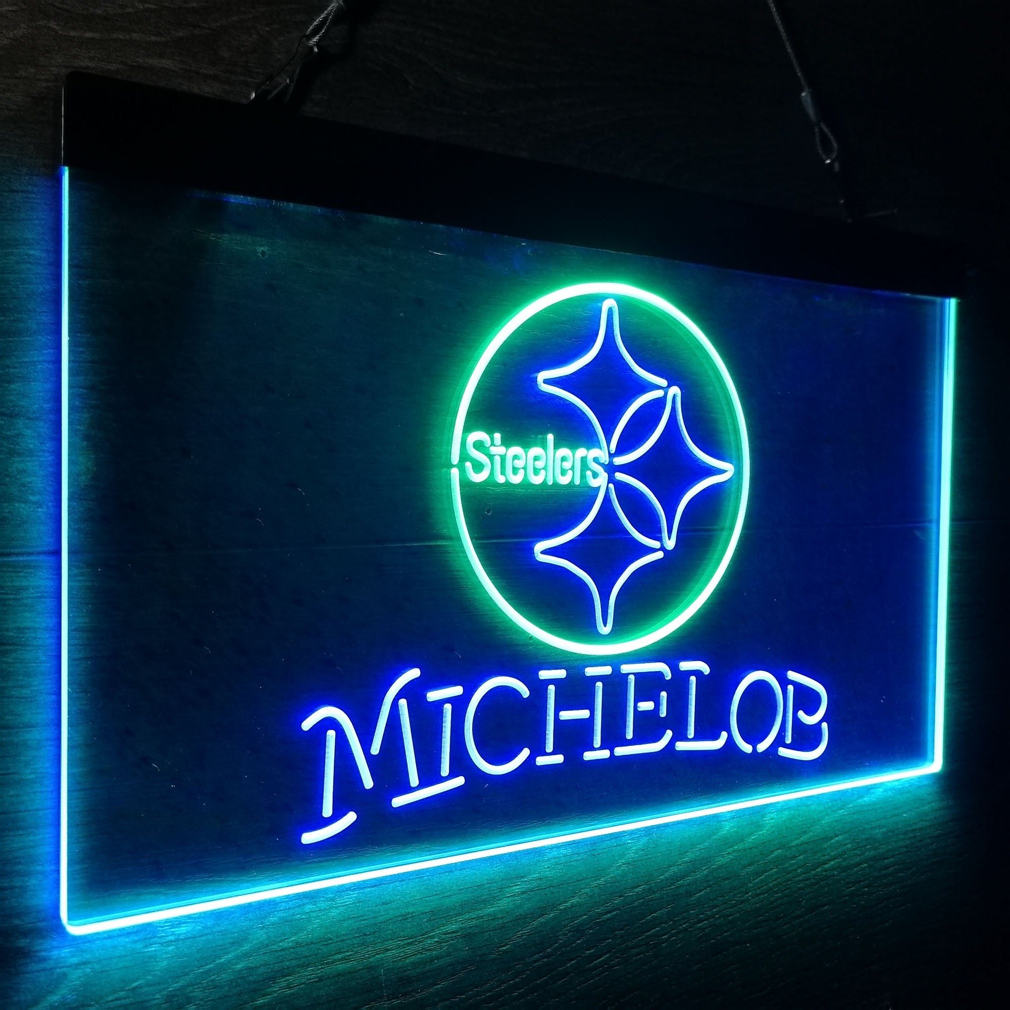 Michelob Bar Pittsburgh Steelers Est. 1933 Neon-Like LED Sign