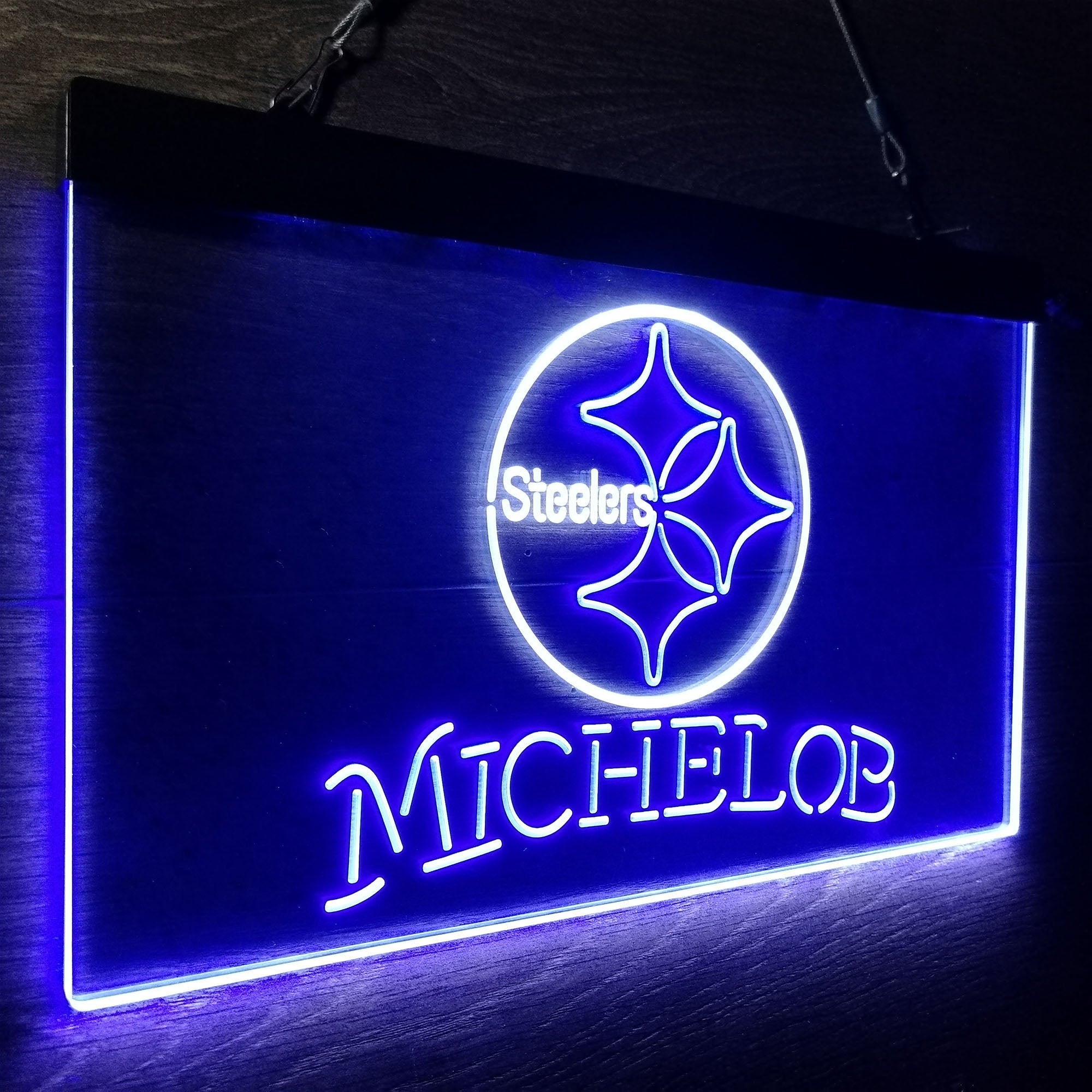 Michelob Bar Pittsburgh Steelers Est. 1933 Neon-Like LED Sign