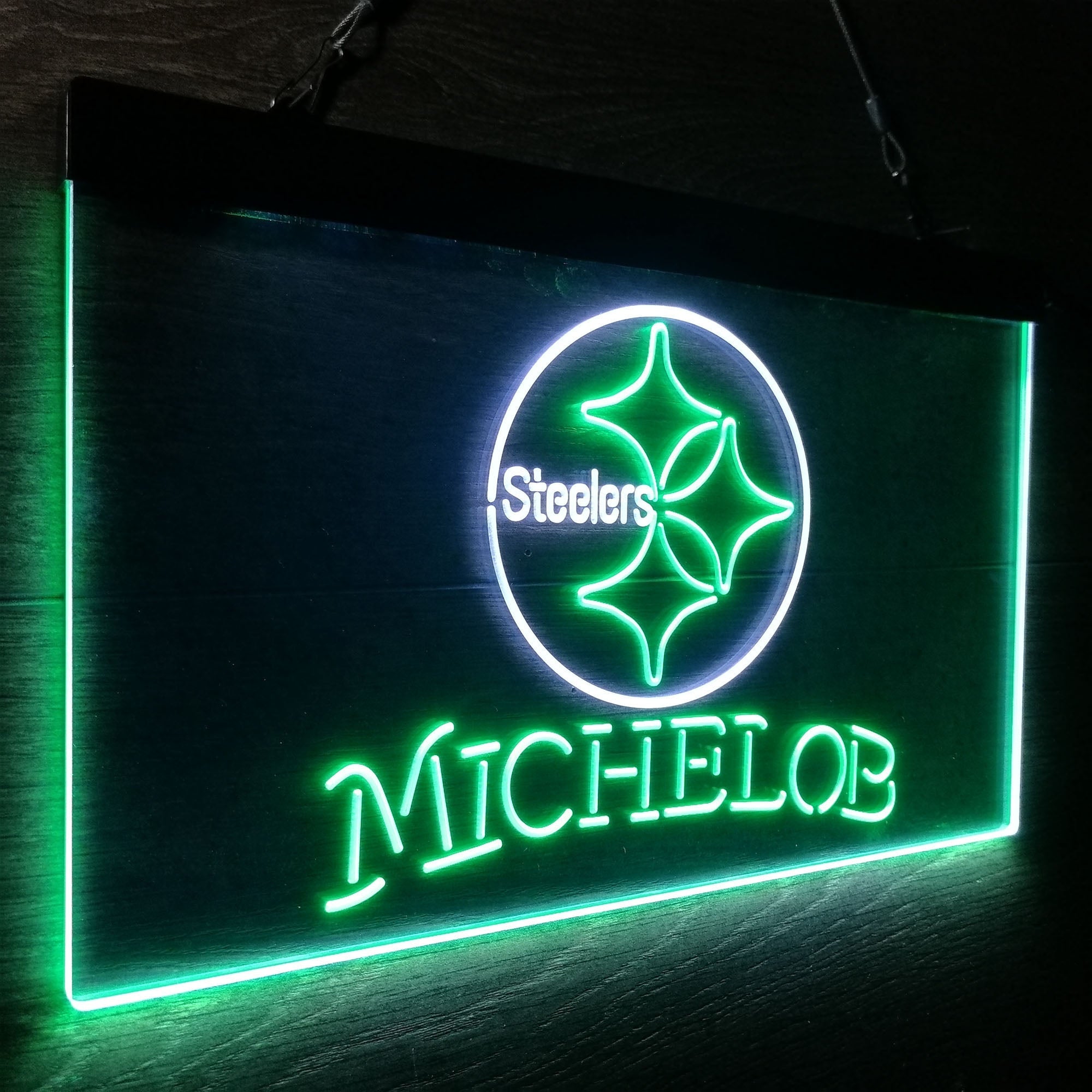 Michelob Bar Pittsburgh Steelers Est. 1933 Neon-Like LED Sign