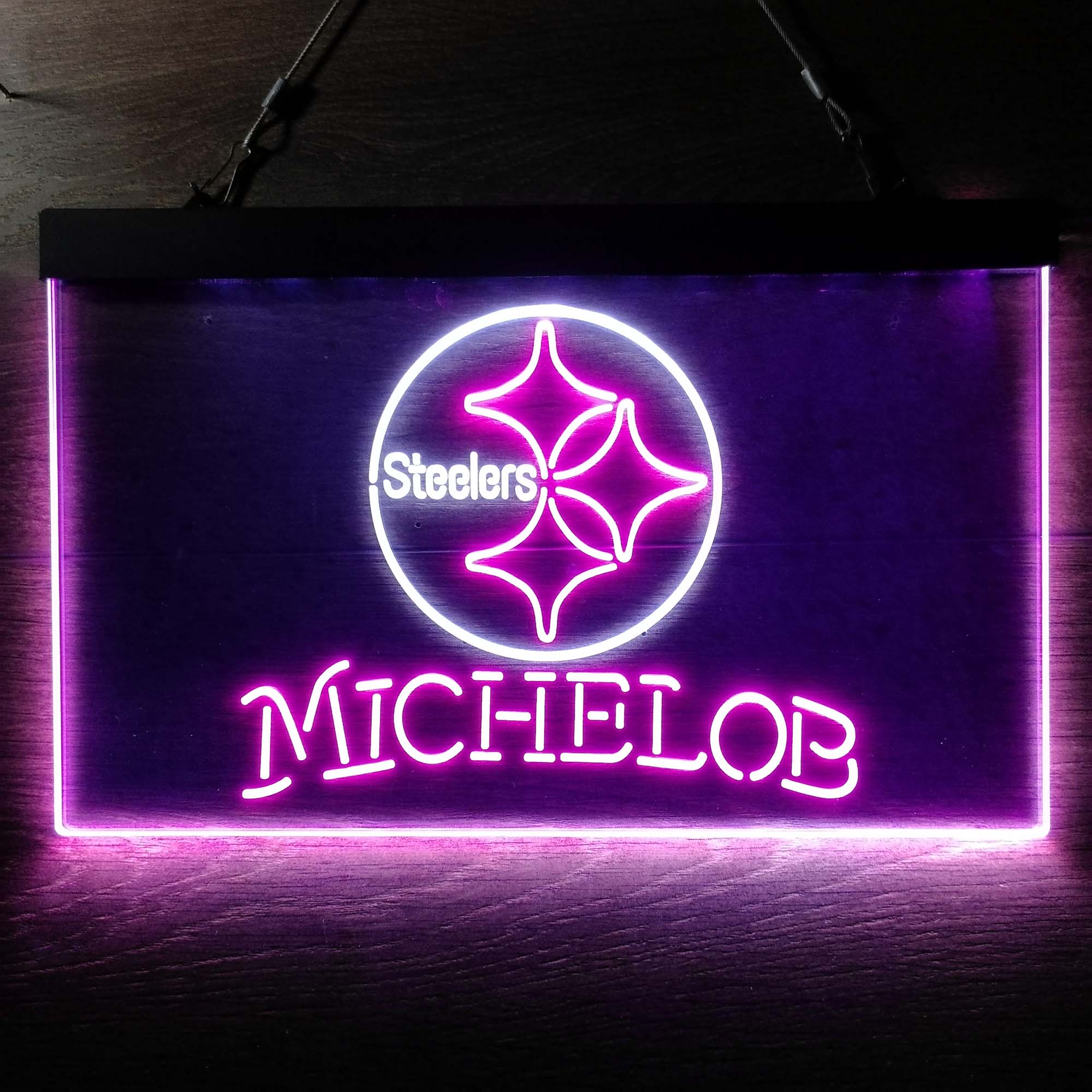 Michelob Bar Pittsburgh Steelers Est. 1933 Neon-Like LED Sign