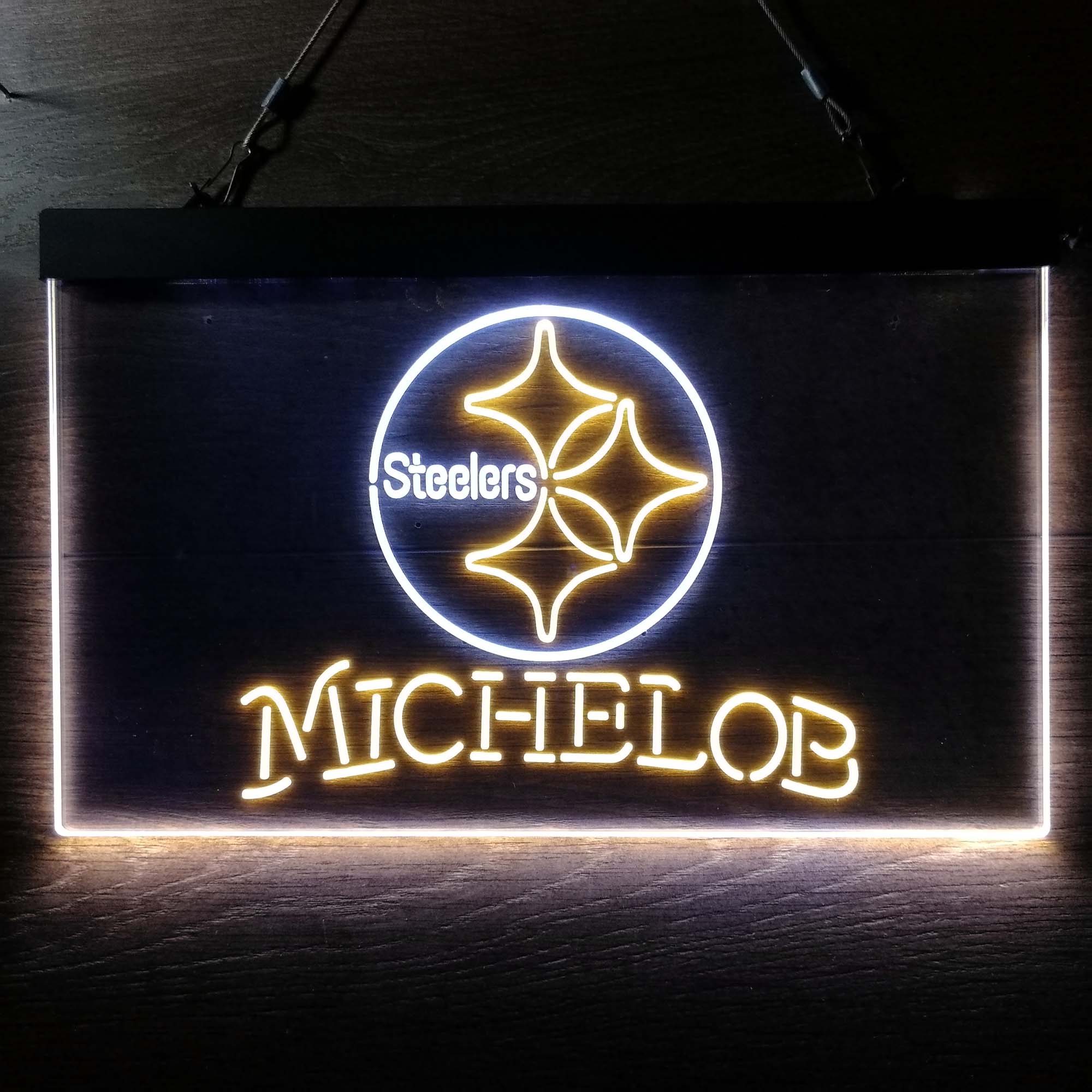 Michelob Bar Pittsburgh Steelers Est. 1933 Neon-Like LED Sign