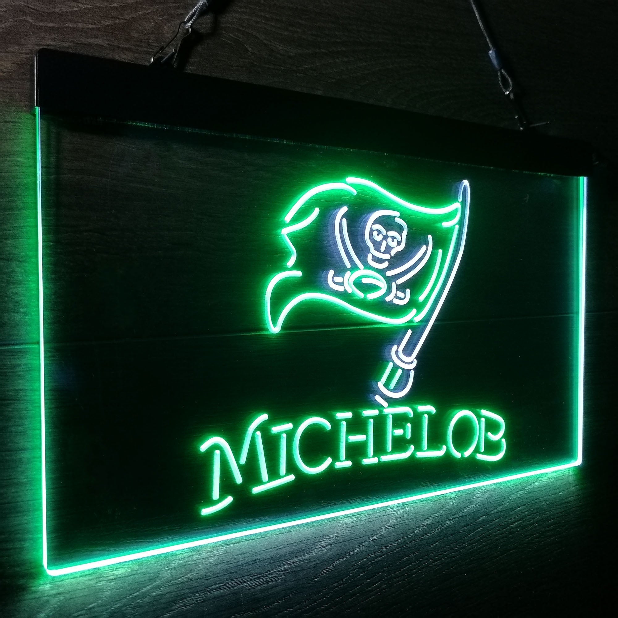 Michelob Bar Tampa Bay Buccaneers Est. 1976 Neon-Like LED Sign