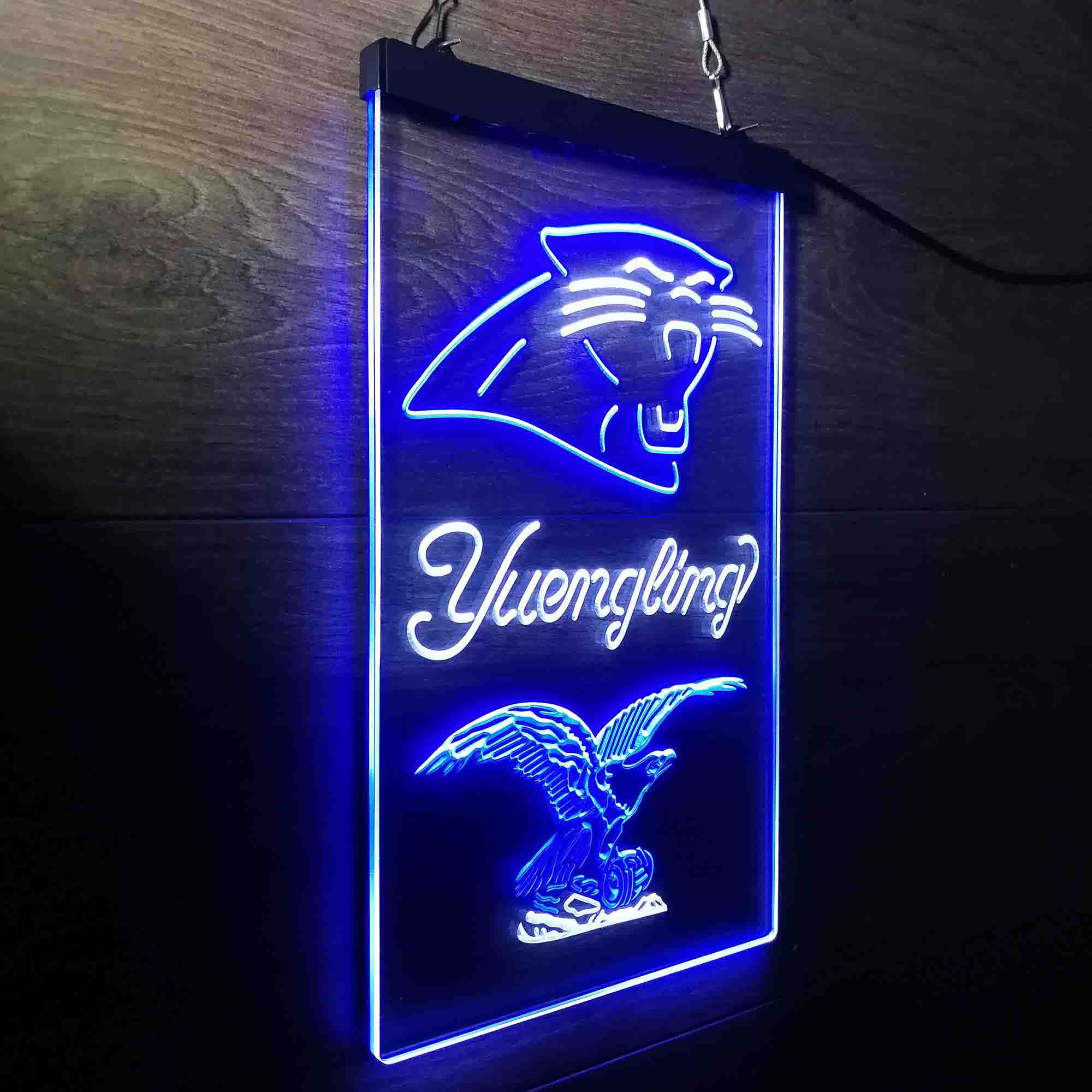 Yuengling Bar Carolina Panthers Est. 1995 Neon-Like LED Sign