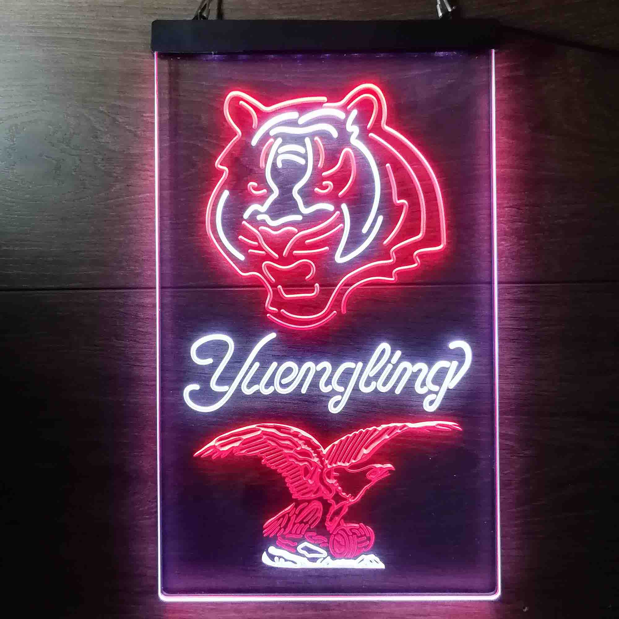Yuengling Bar Cincinnati Bengals Est. 1968 Neon-Like LED Sign