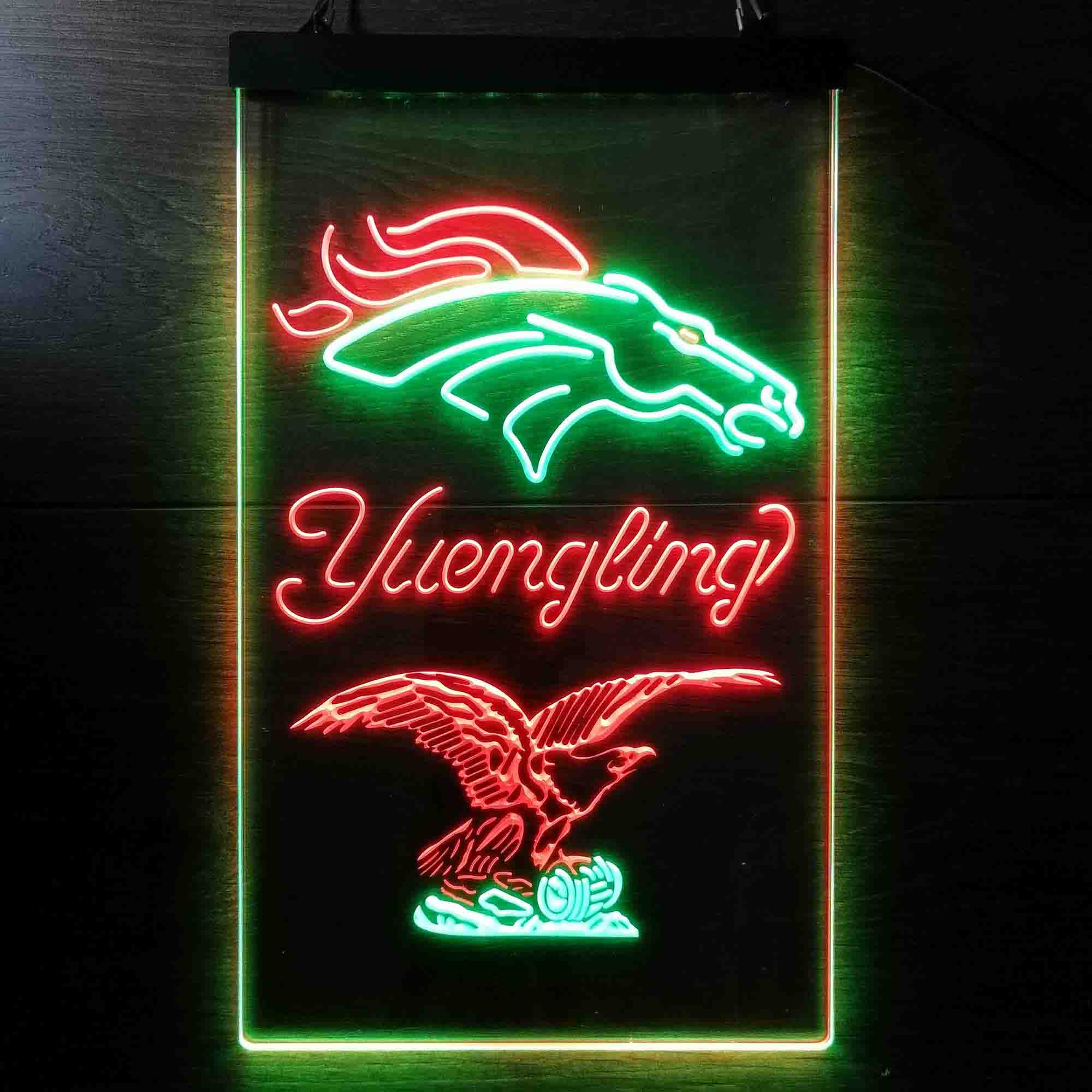 Yuengling Bar Denver Broncos Est. 1960 Neon-Like LED Sign