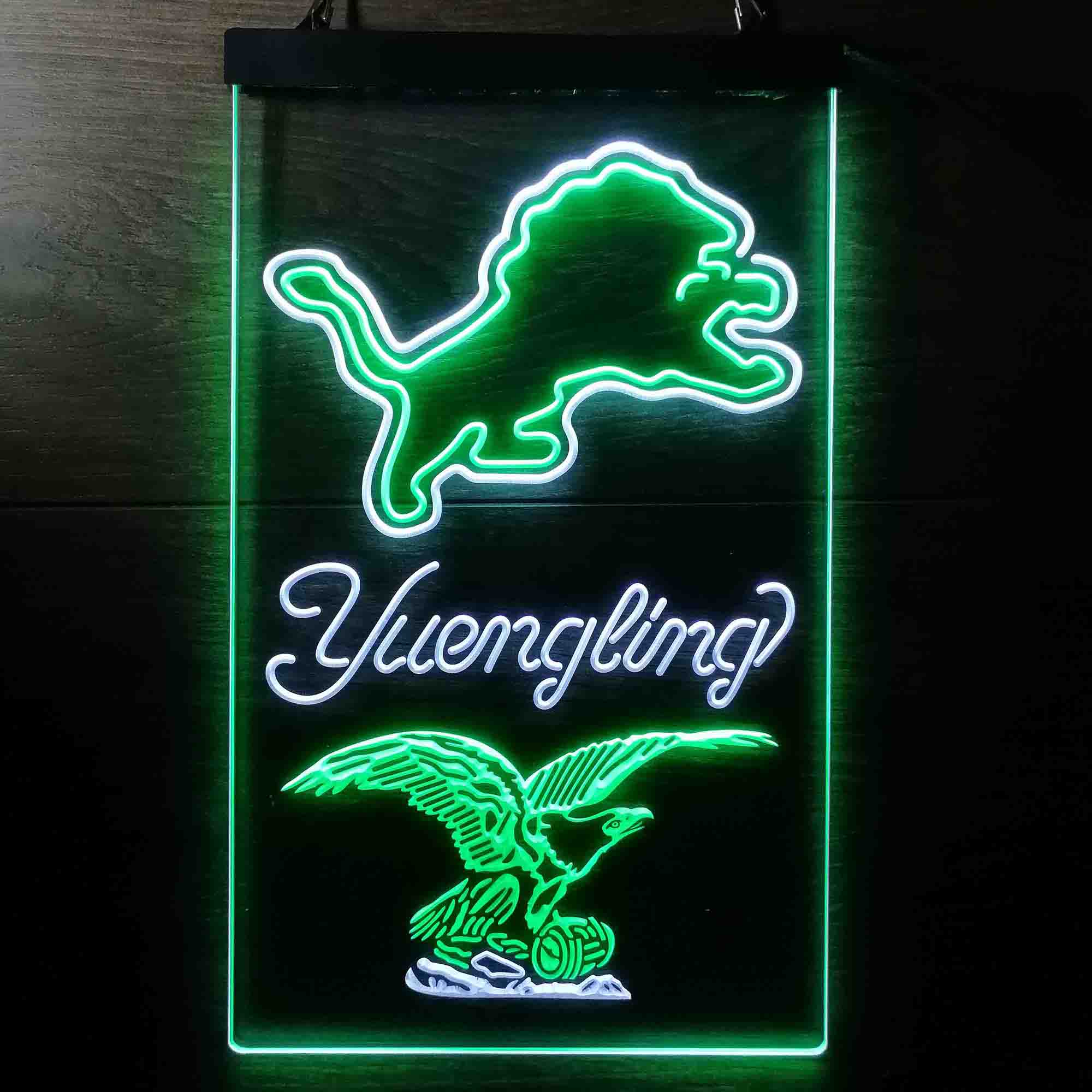 Yuengling Bar Detroit Lions Est. 1934 Neon-Like LED Sign