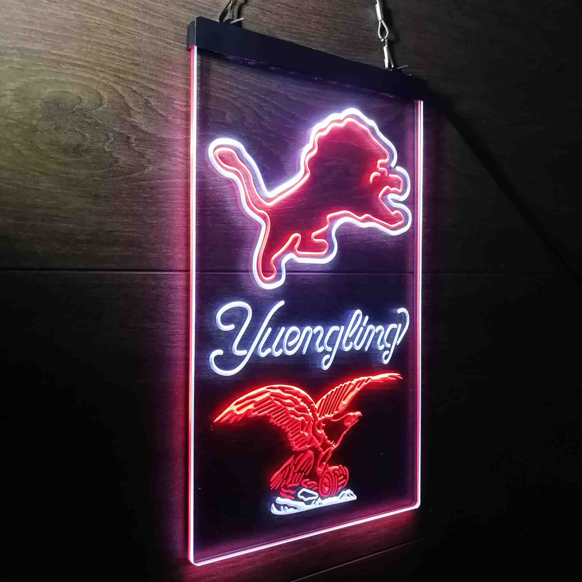 Yuengling Bar Detroit Lions Est. 1934 Neon-Like LED Sign