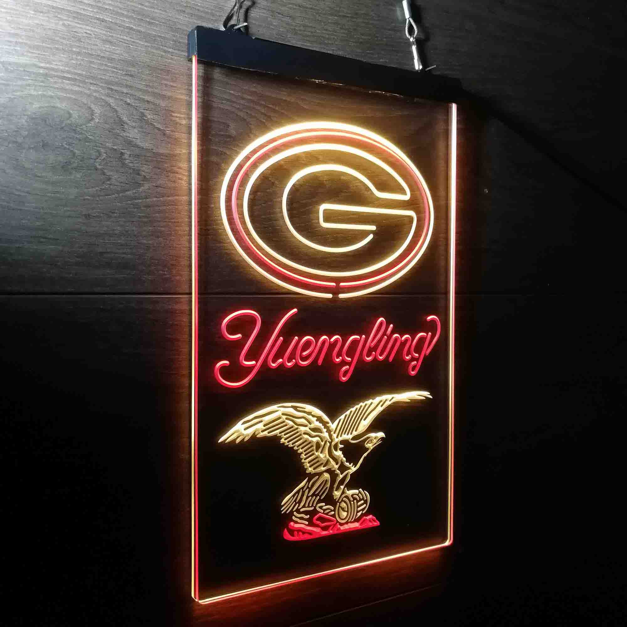 Yuengling Bar Green Bay Packers Est. 1919 Neon-Like LED Sign
