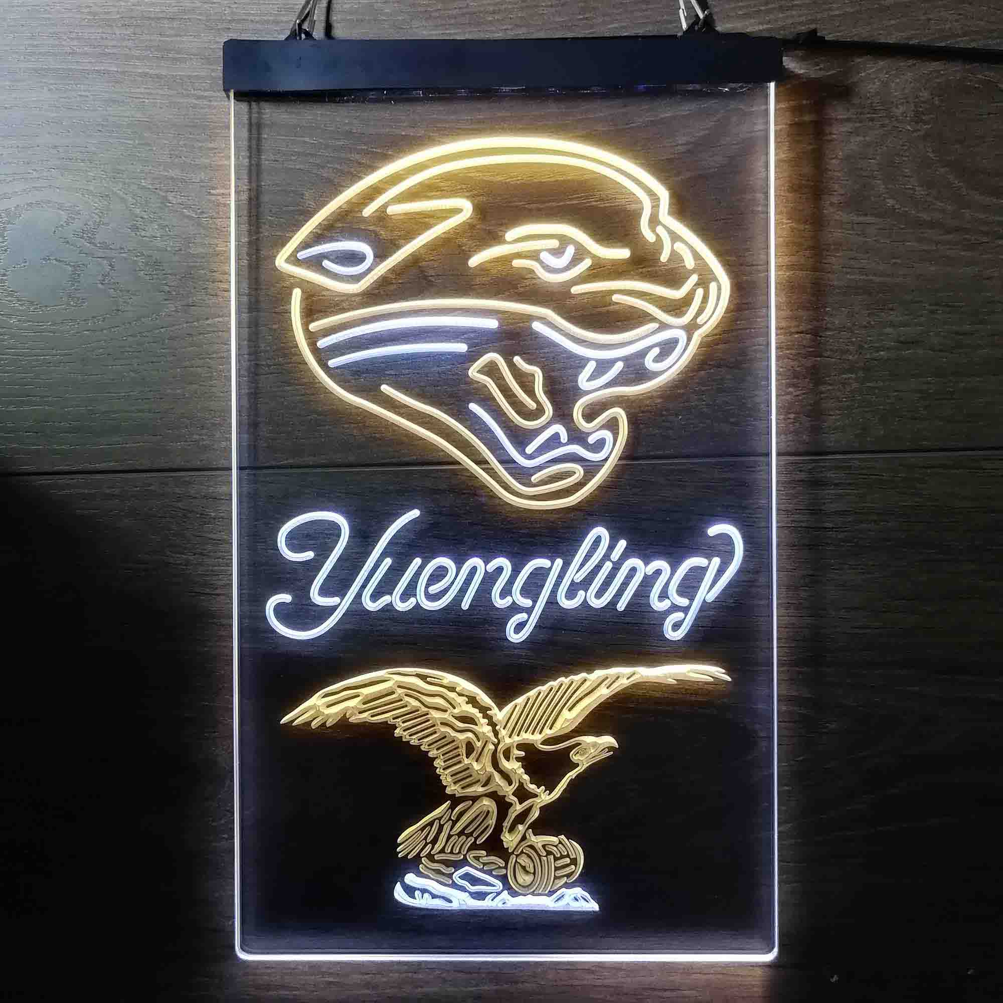 Yuengling Bar Jacksonville Jaguars Est. 1995 Neon-Like LED Sign