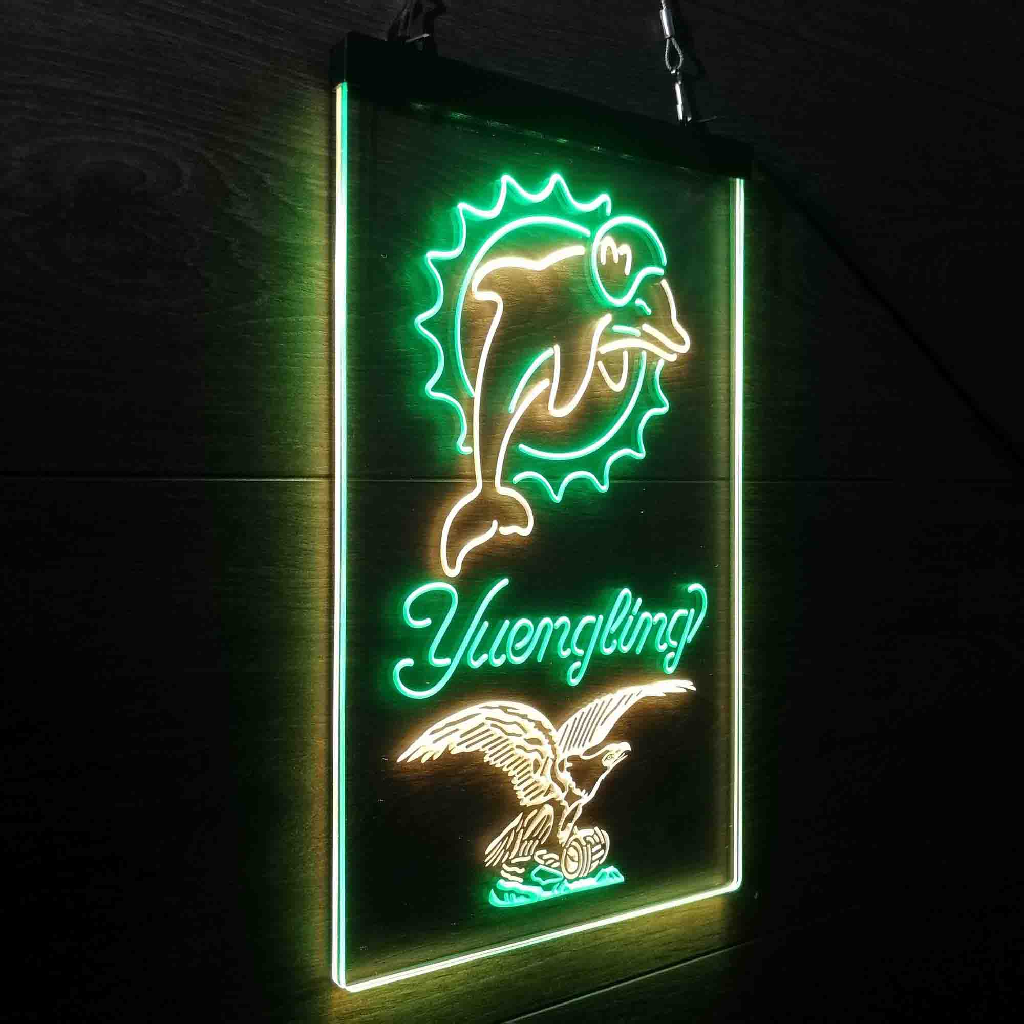 Yuengling Bar Miami Dolphins Est. 1966 Neon-Like LED Sign