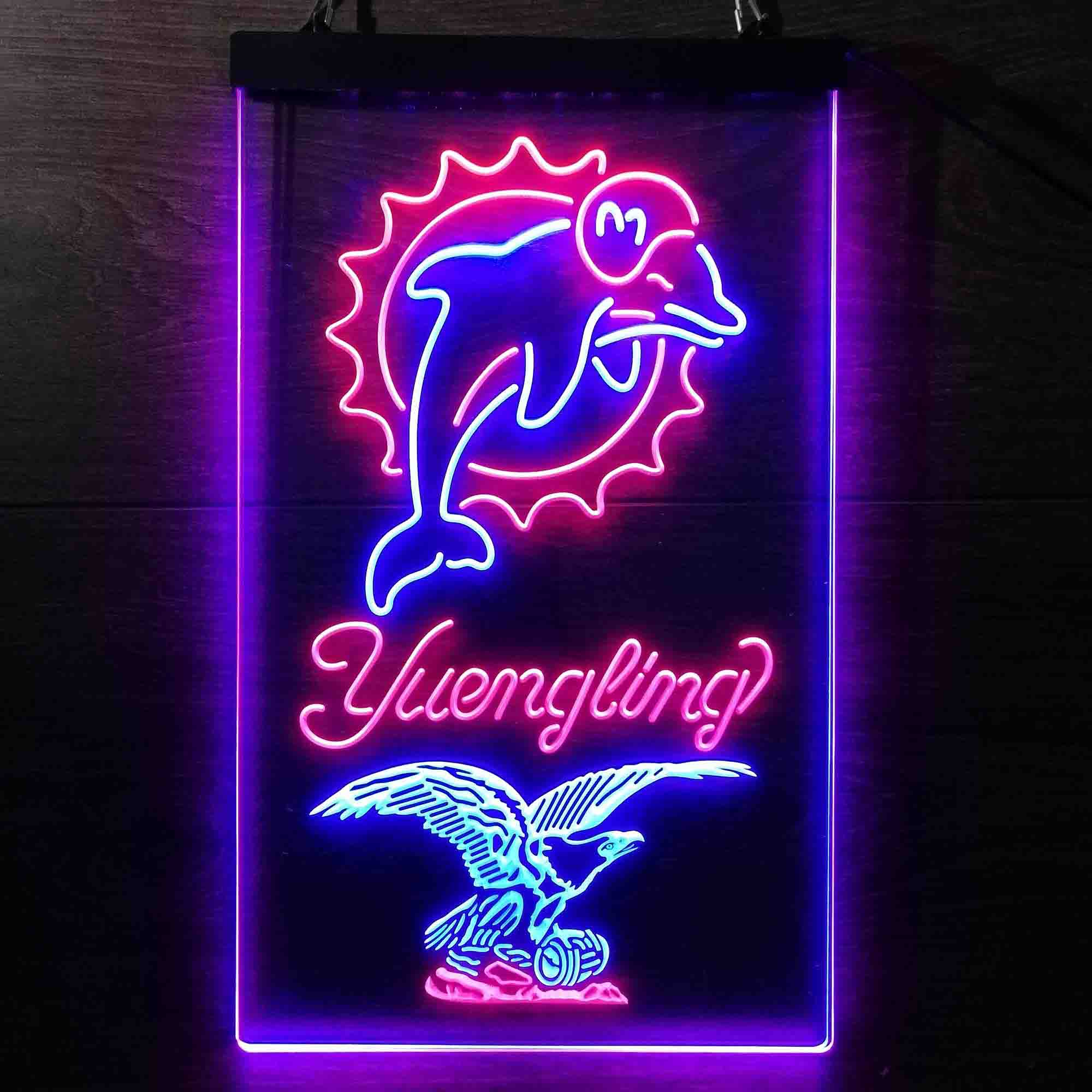 Yuengling Bar Miami Dolphins Est. 1966 Neon-Like LED Sign