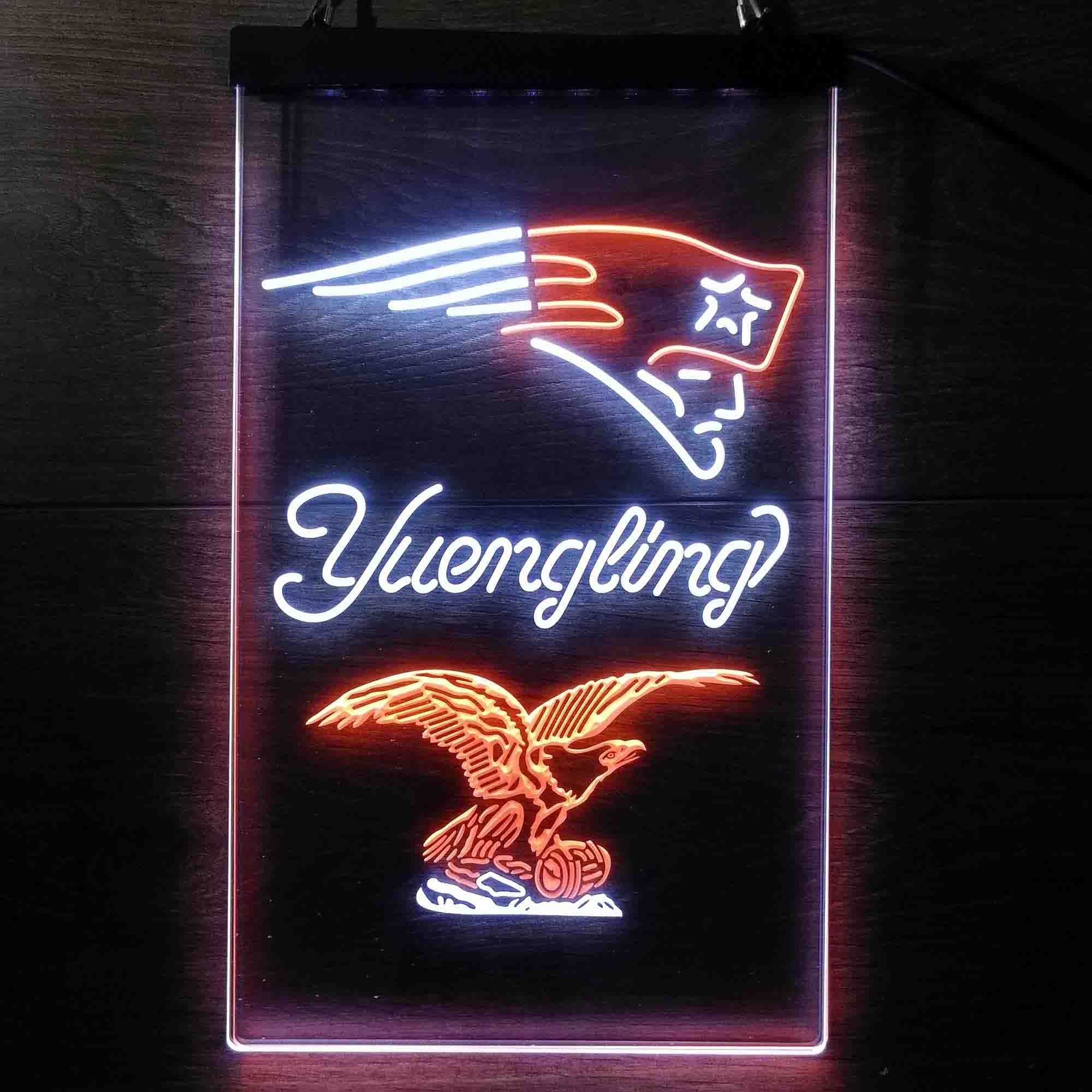 Yuengling Bar New England Patriots Est. 1960 Neon-Like LED Sign