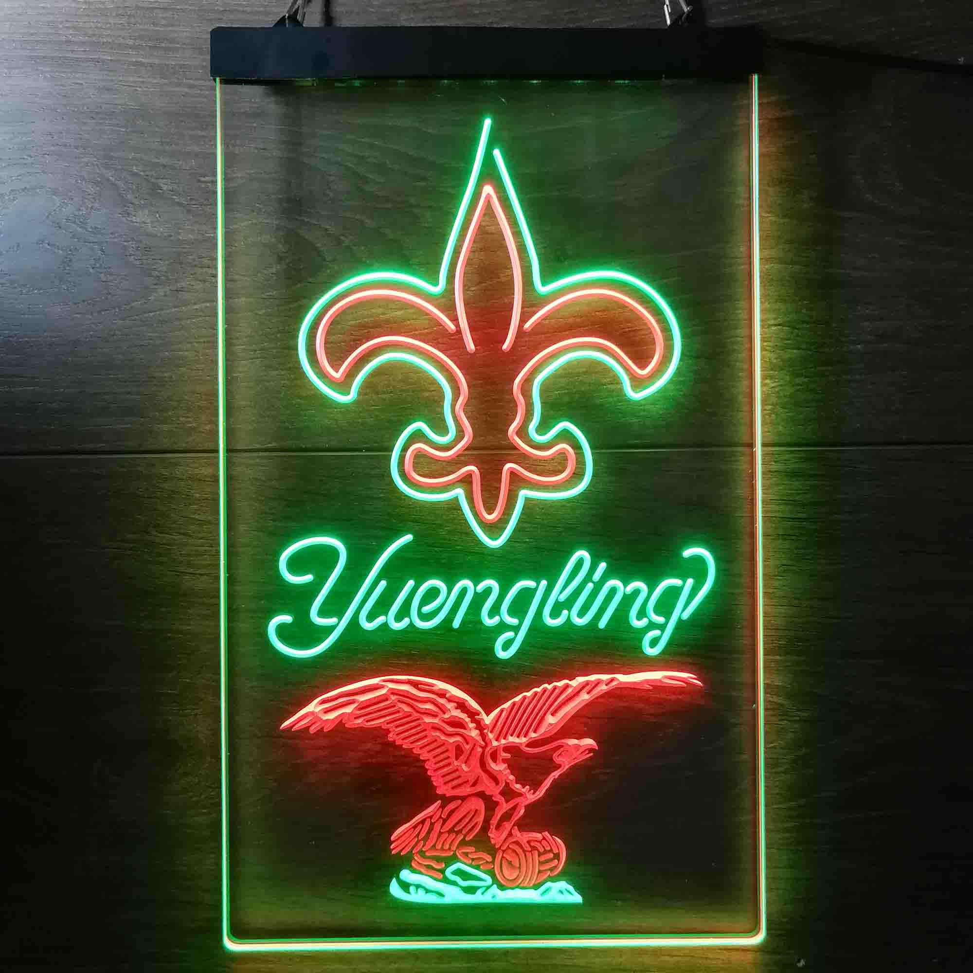 Yuengling Bar New Orleans Saints Est. 1967 Neon-Like LED Sign