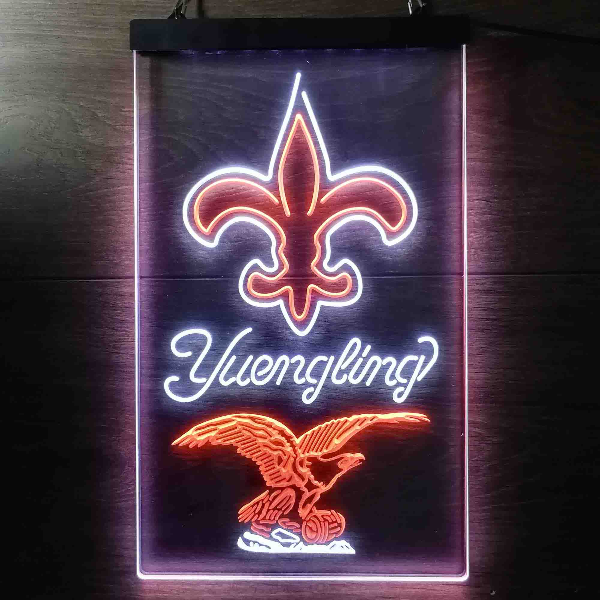 Yuengling Bar New Orleans Saints Est. 1967 Neon-Like LED Sign
