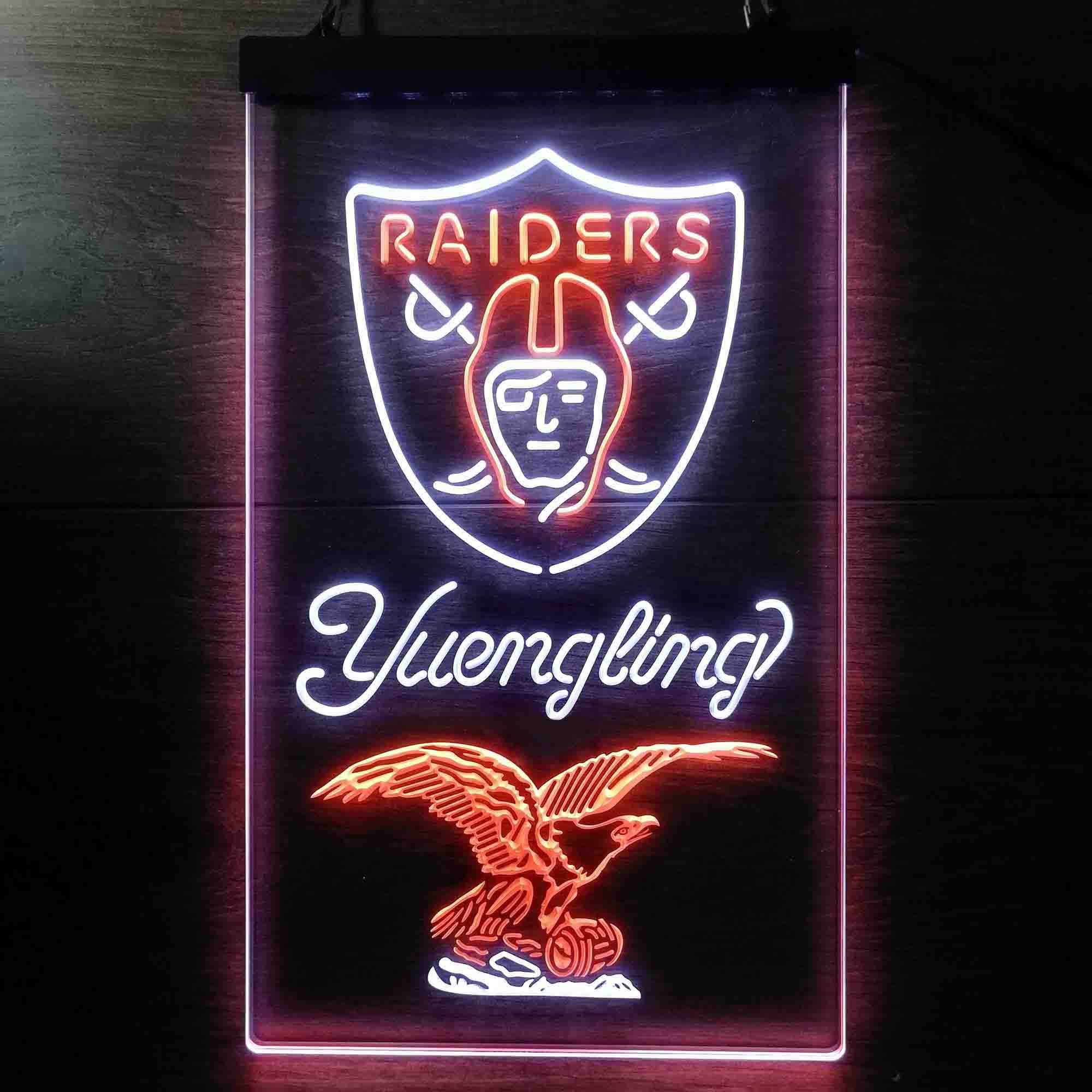 Yuengling Bar Oakland Raiders Est. 1960 Neon-Like LED Sign