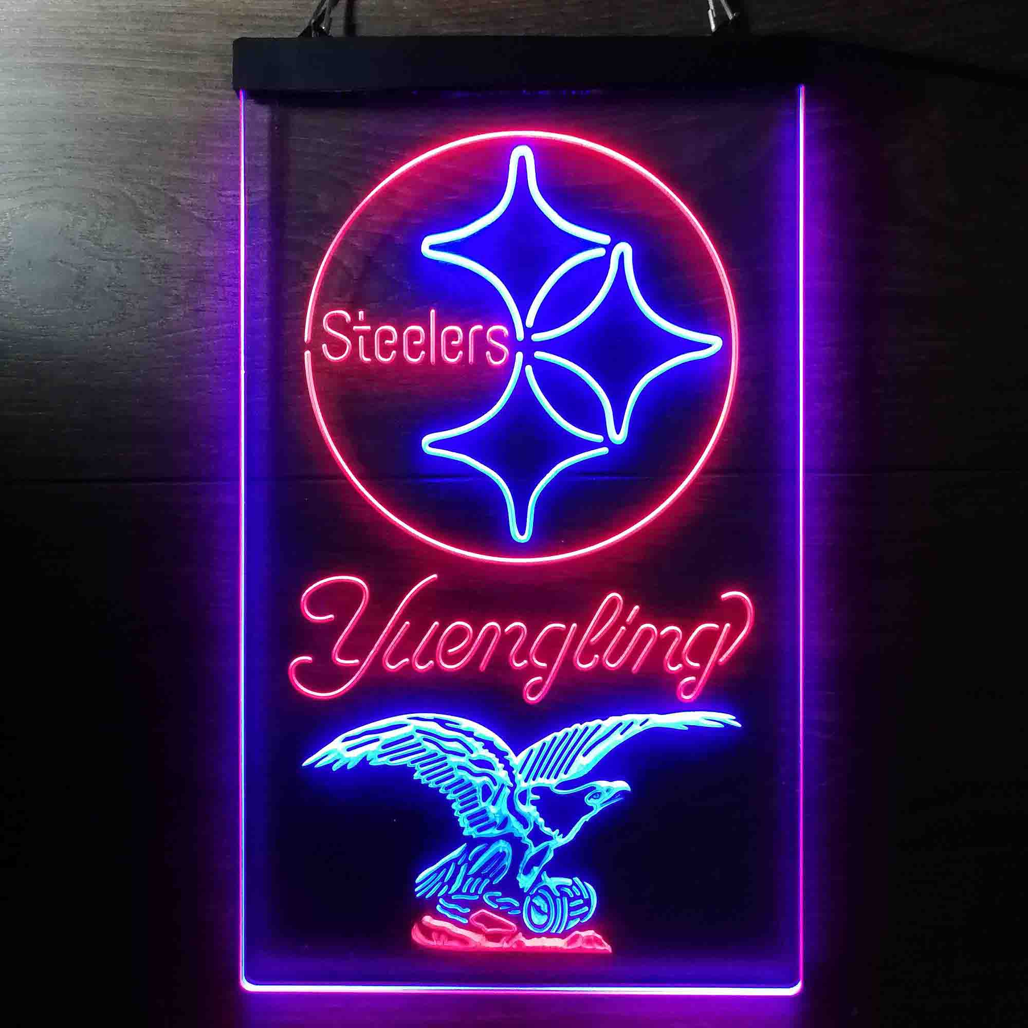 Yuengling Bar Pittsburgh Steelers Est. 1933 Neon-Like LED Sign