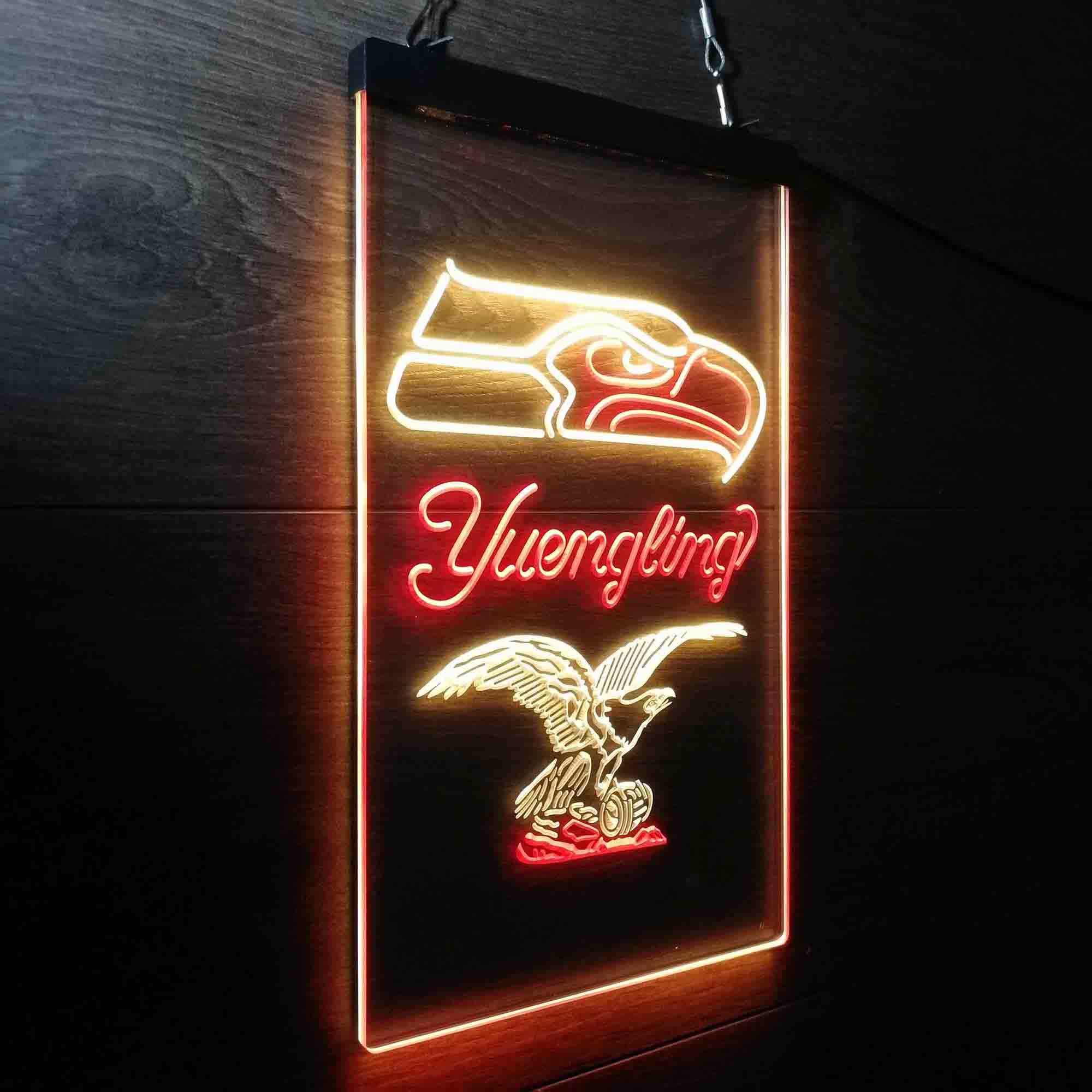 Yuengling Bar Seattle Seahawks Est. 1976 Neon-Like LED Sign