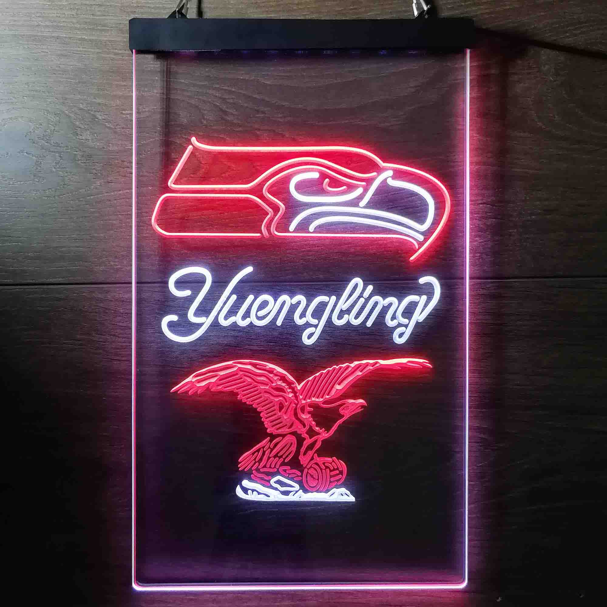 Yuengling Bar Seattle Seahawks Est. 1976 Neon-Like LED Sign