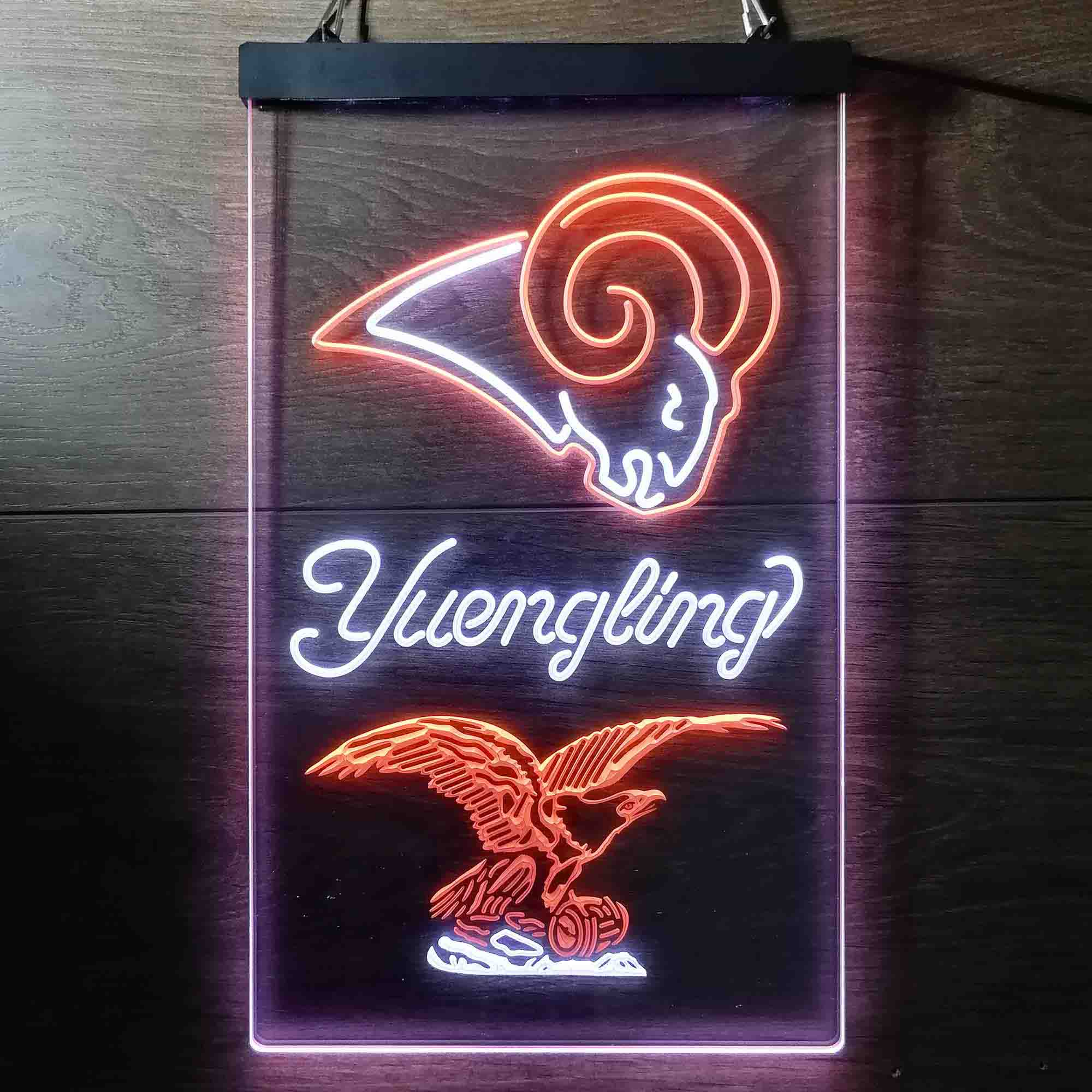 Yuengling Bar Los Angeles Rams Est. 1937 Neon-Like LED Sign