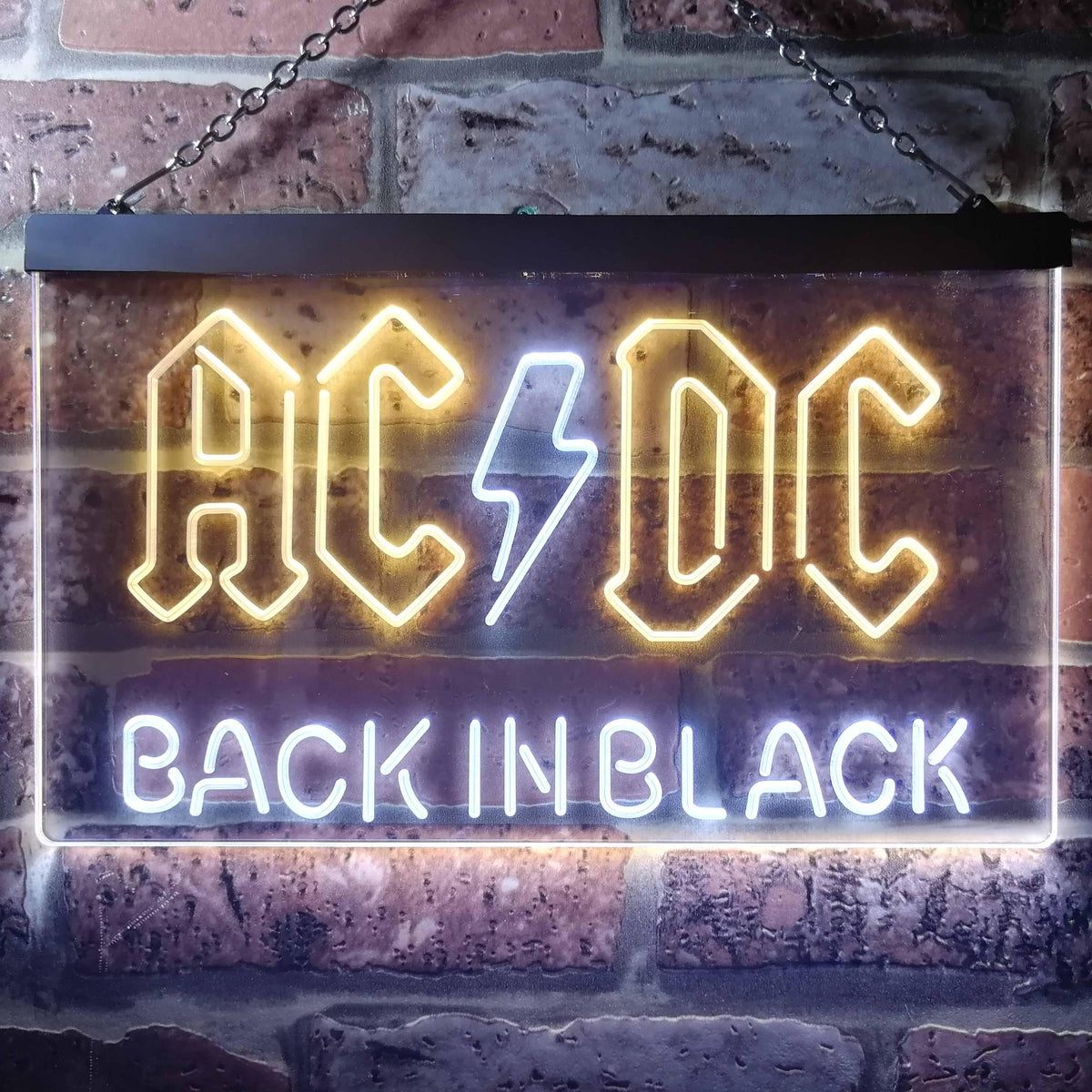 AC/DC Back In Black Music Band LED Neon Sign | PRO LED SIGN