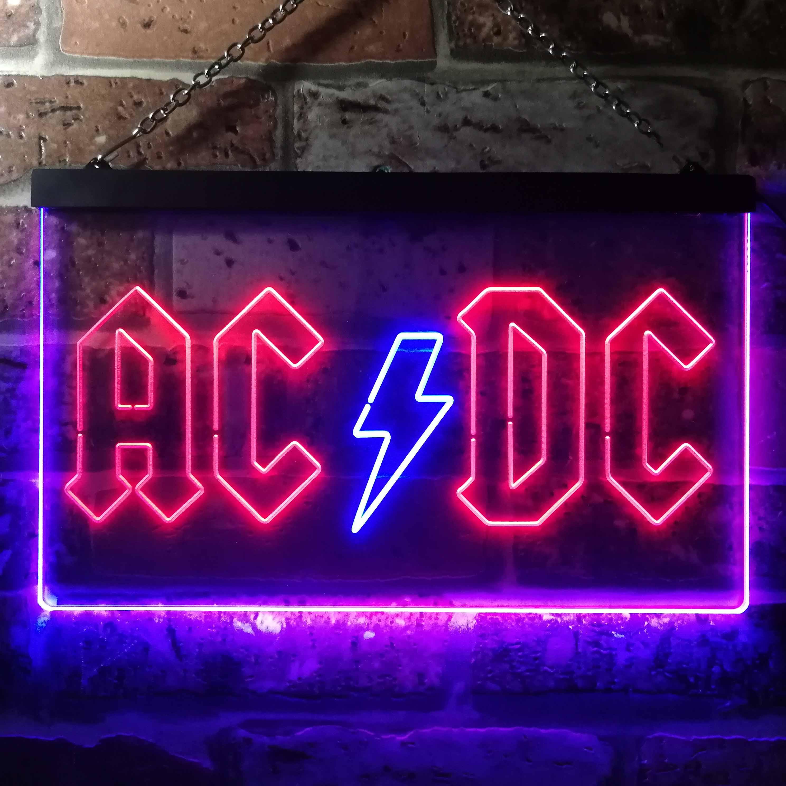 AC/DC Band Music LED Neon Sign | holiday birthday gift | music neon