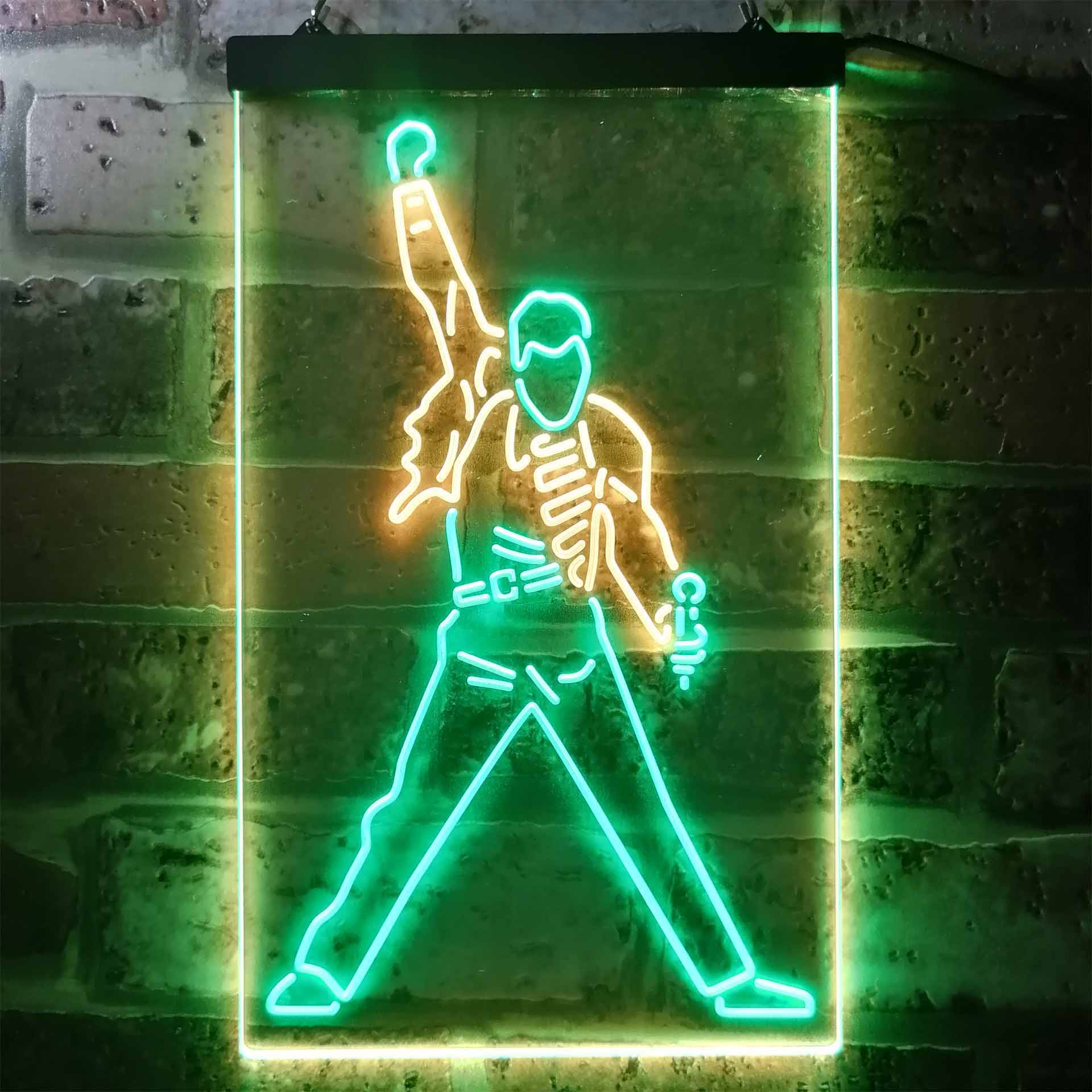 Freddie Mercury Dual Color LED Neon Sign ProLedSign