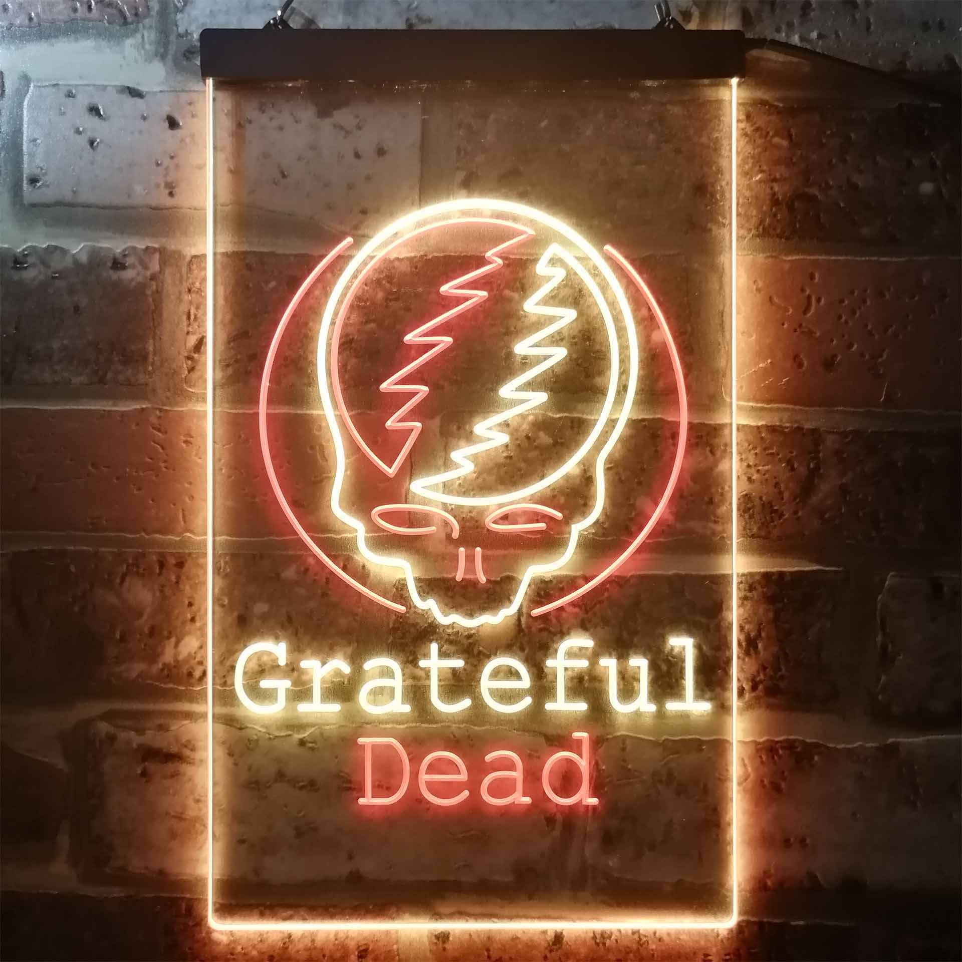 Grateful Dead Skull Band Neon-Like LED Sign